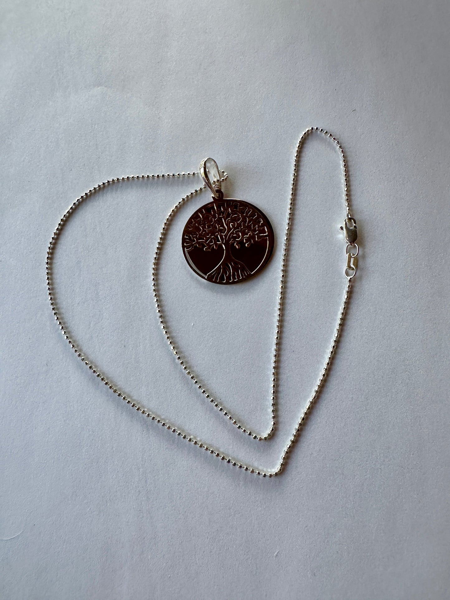 Copper & Sterling Silver Tree of Life Pendant Necklace
