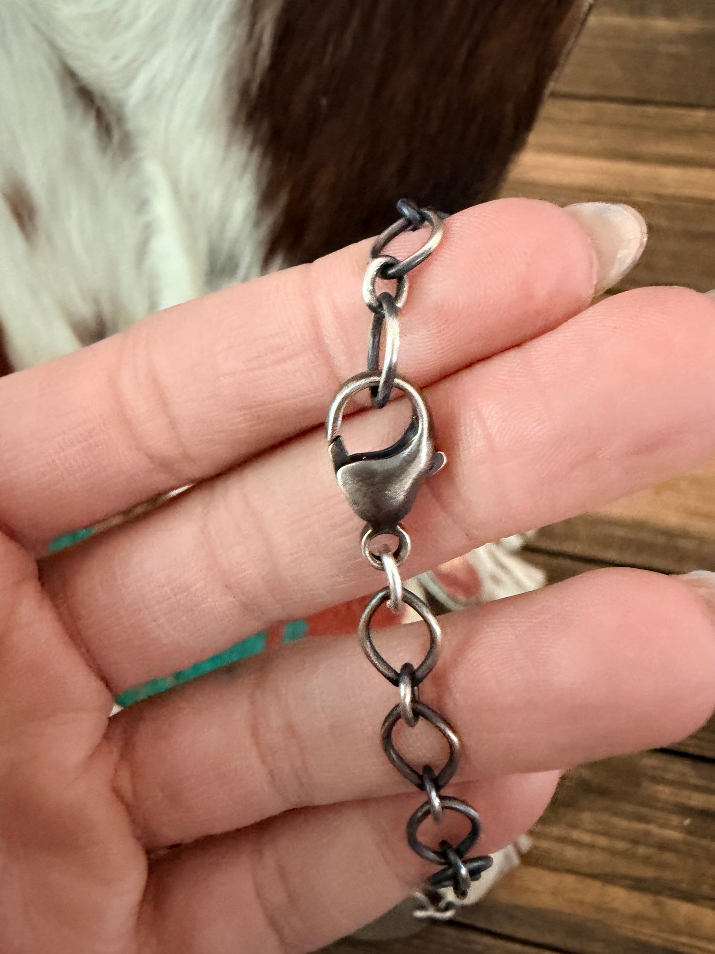 Handcrafted Spiny Oyster & Sterling Silver Necklace and Earring Set by Darrin Livingston
