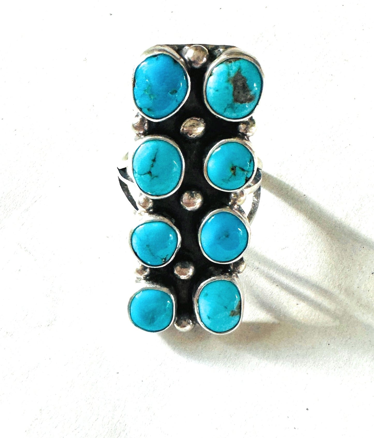 Handcrafted Kingman Turquoise & Sterling Silver Ring