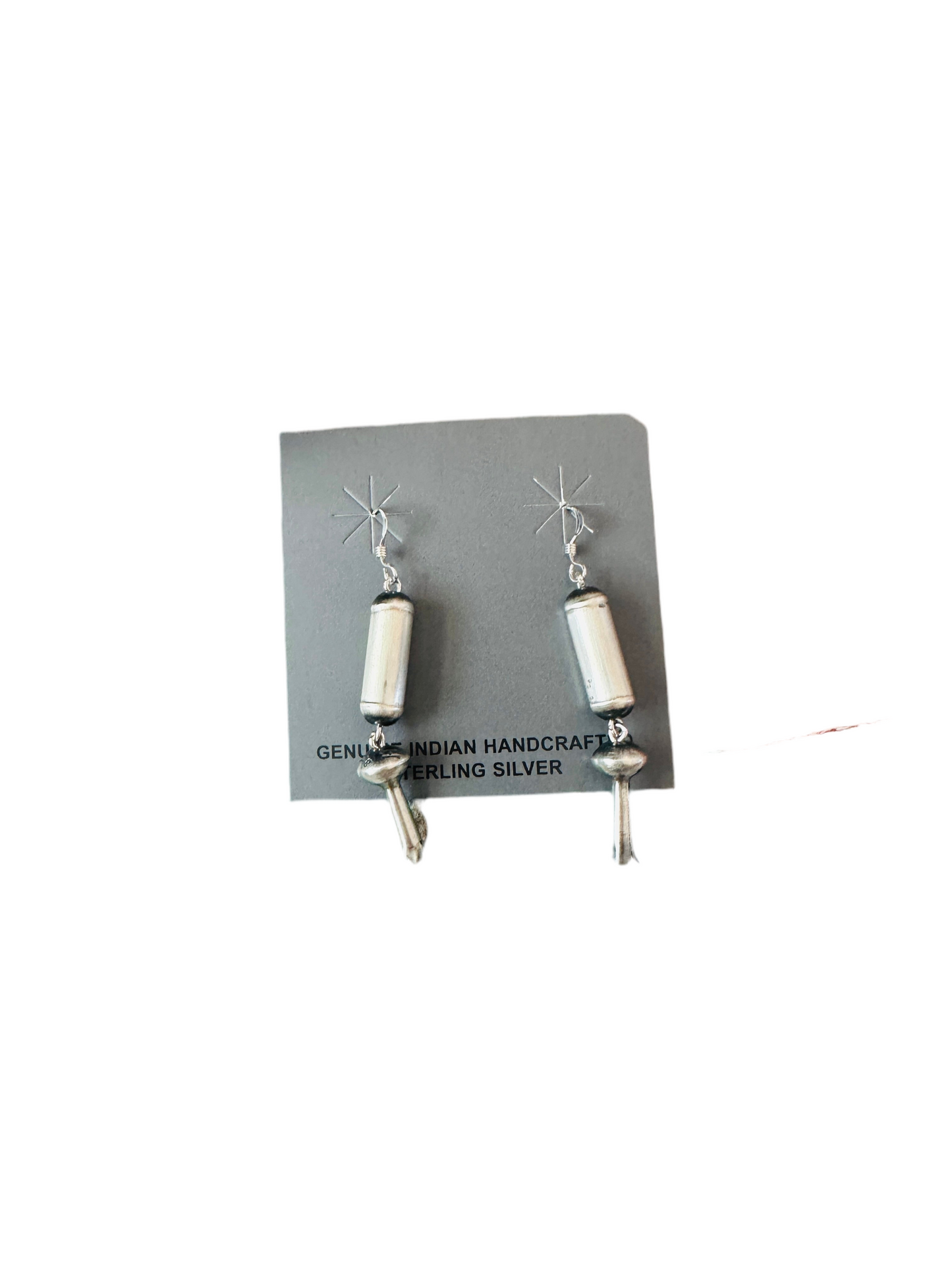Handcrafted Sterling Silver Pearl Blossom Dangle Earrings