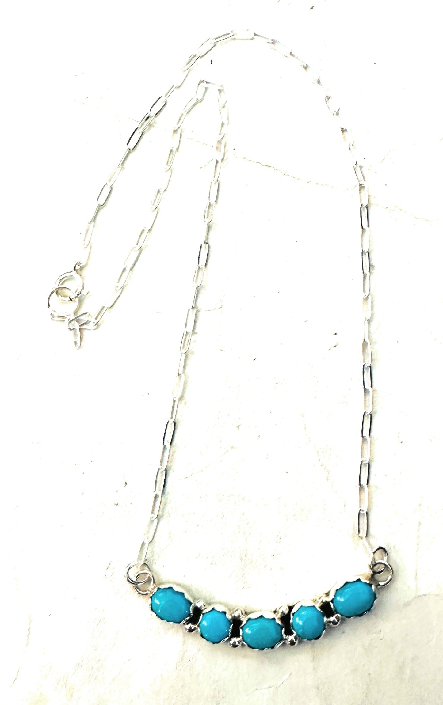 Handcrafted Turquoise & Sterling Silver Necklace