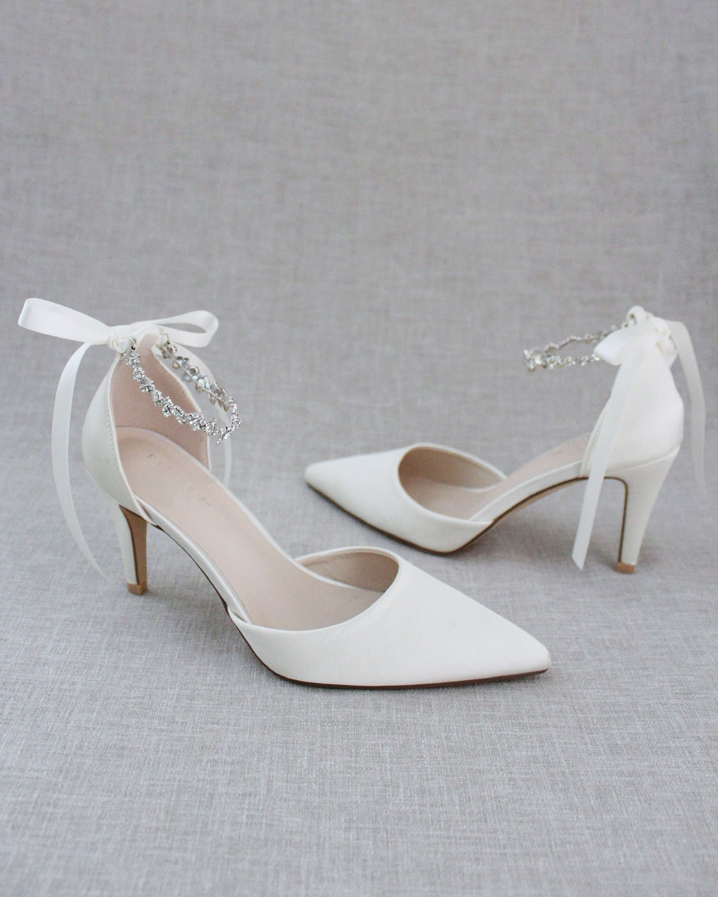 Wedding Pumps with Amaryllis Crystal Strap