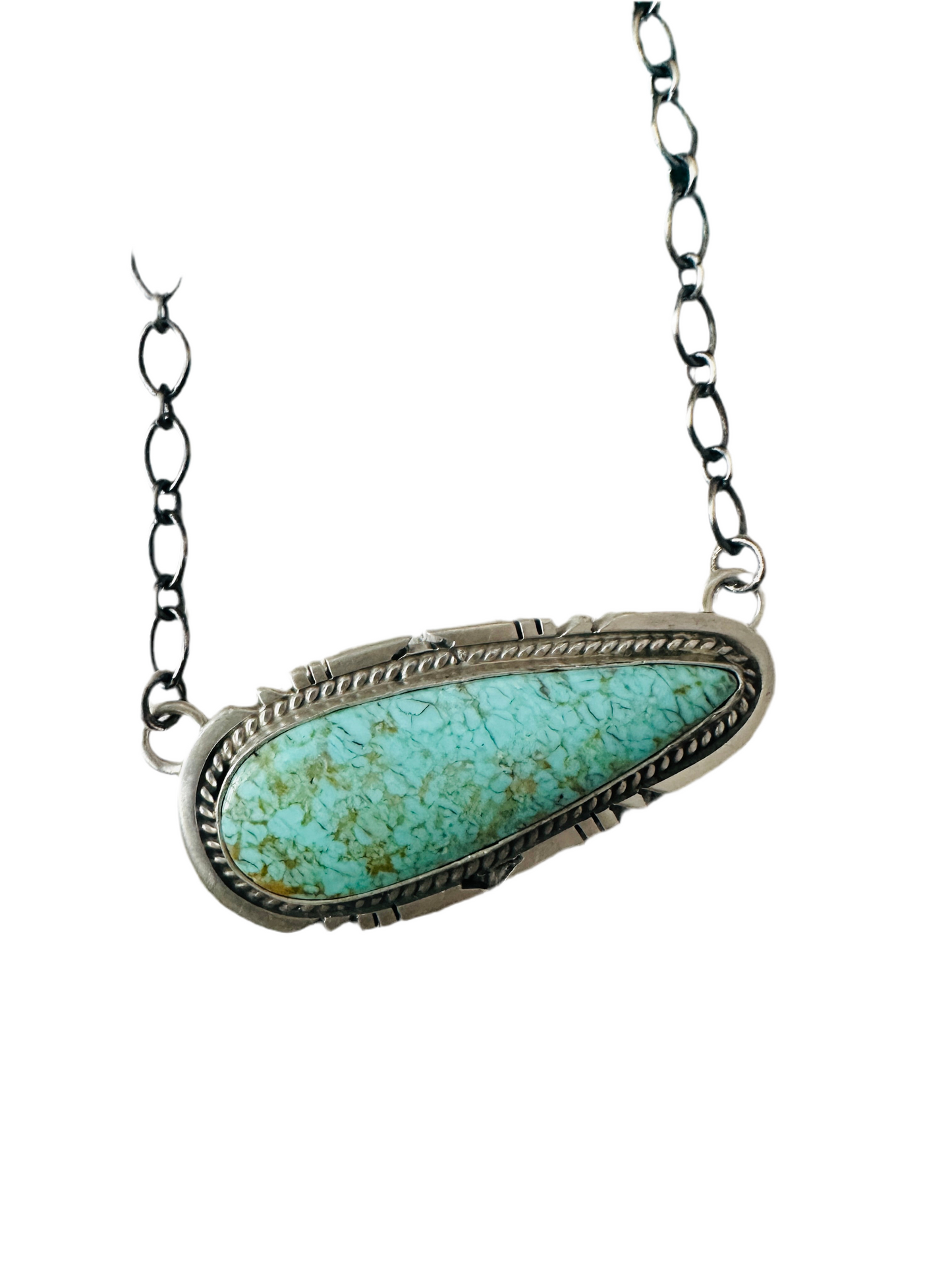 Handcrafted Sterling Silver & Turquoise Necklace