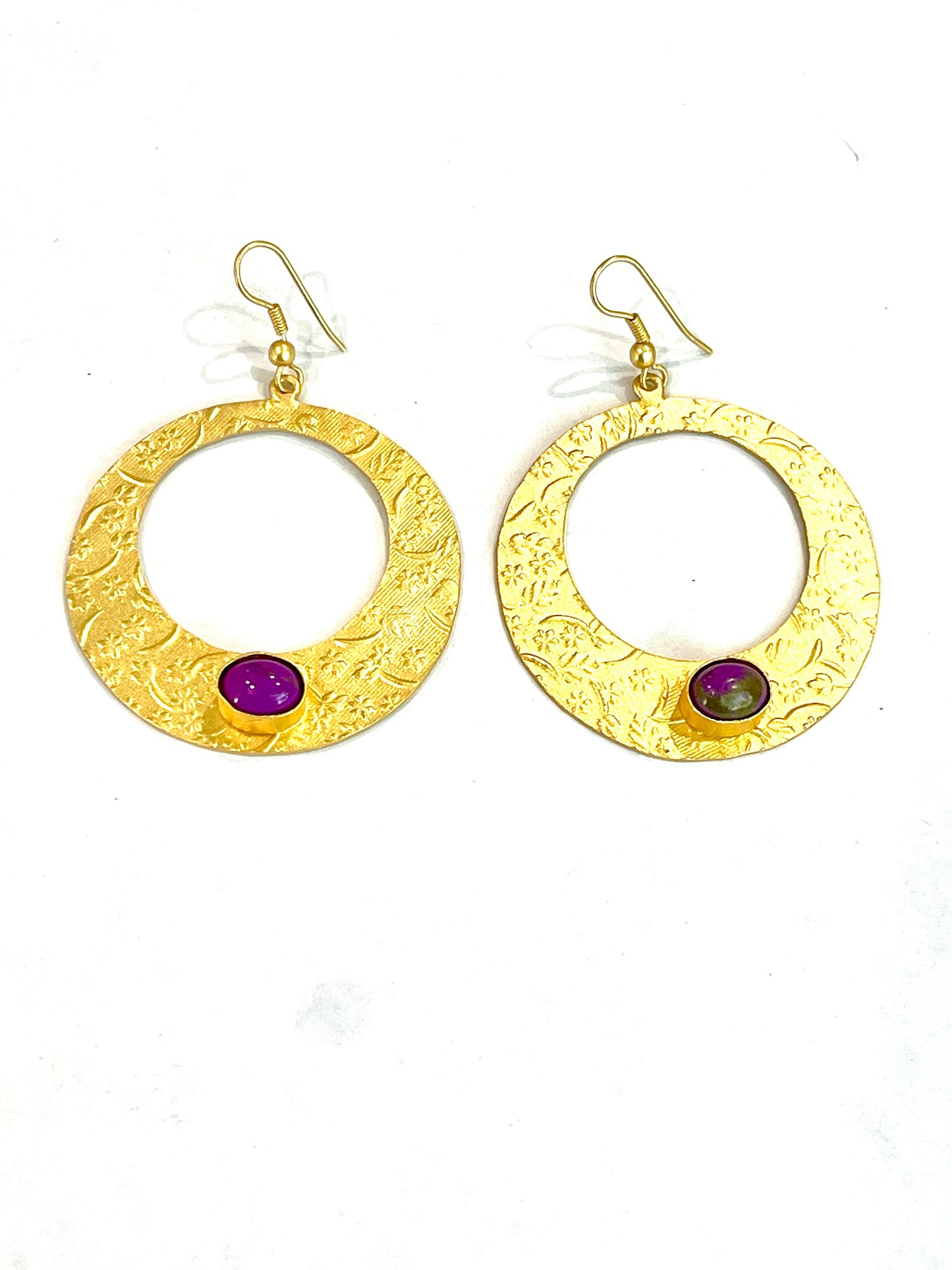 The Bijoux Vault Vintage Gold Plated Hoop Earrings