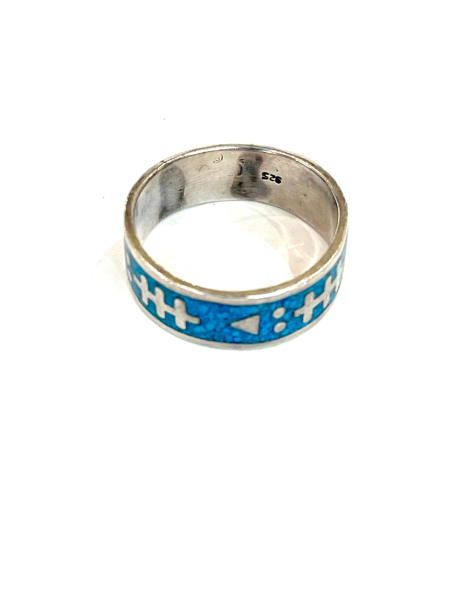 Old Pawn Vintage Handmade Sterling Silver Sz 11.5 Band