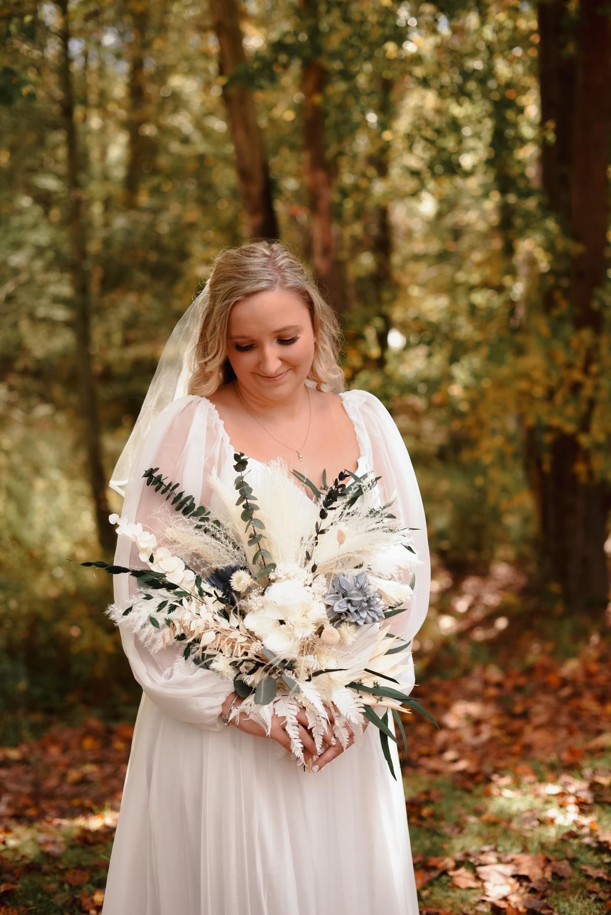 The Jenny– Custom Off-the-Shoulder Western Wedding Dress