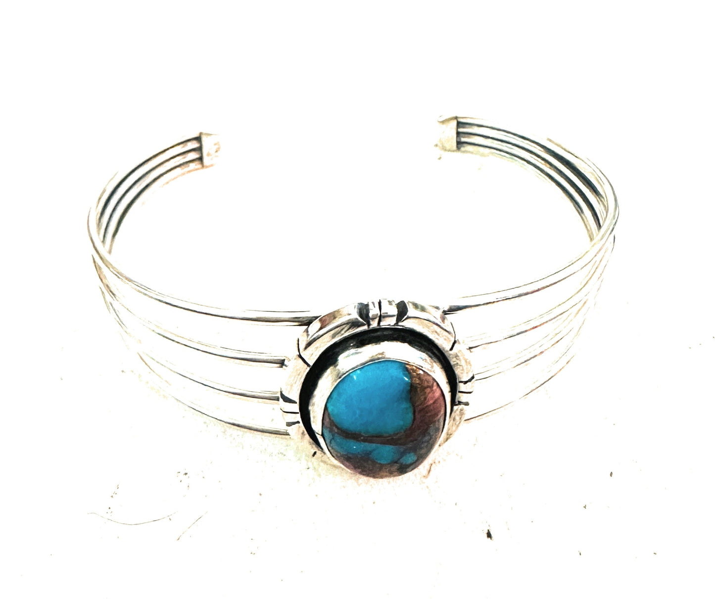 Handcrafted Sterling Silver & Pink Dream Mojave Cuff Bracelet