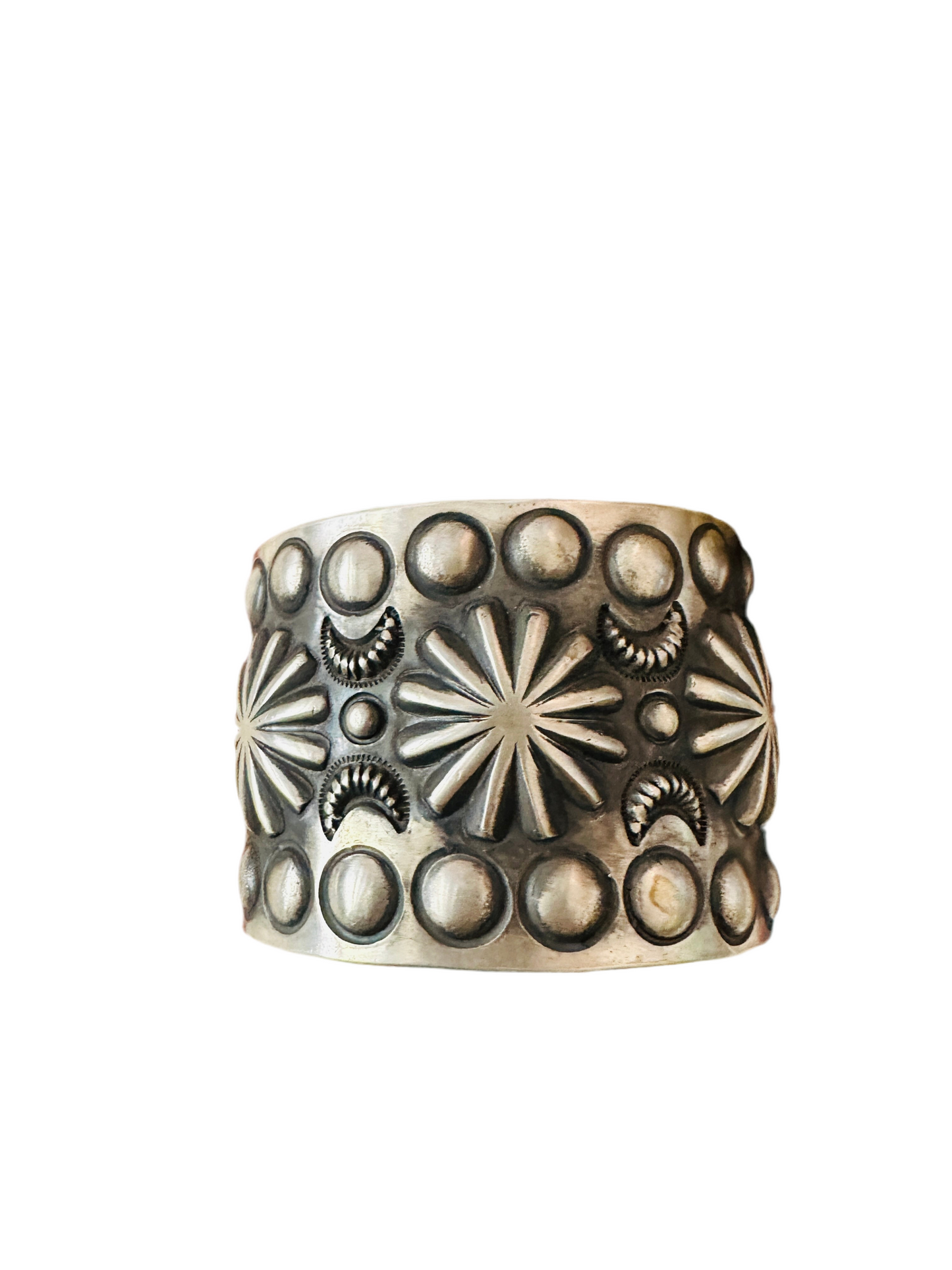 Handcrafted Hand Stamped Sterling Silver Cuff Bracelet