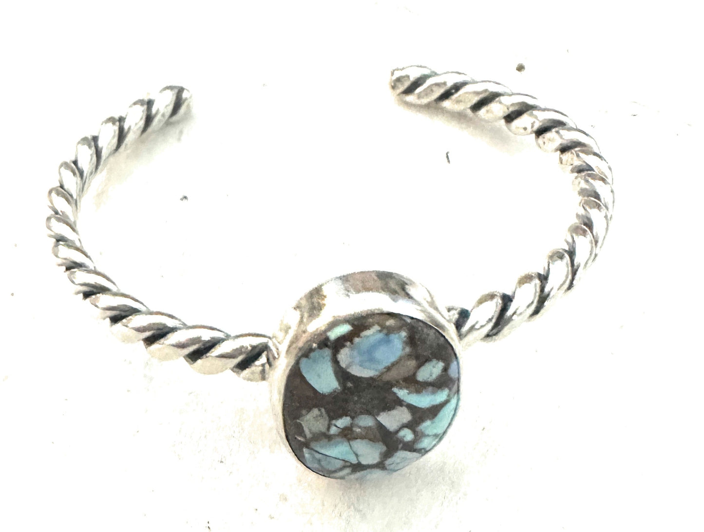 Handcrafted Sterling Silver & Golden Hills Turquoise Cuff Bracelet