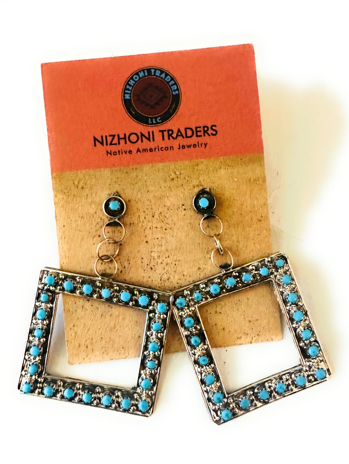 Handcrafted Sterling Silver & Turquoise Snake Eye Earrings