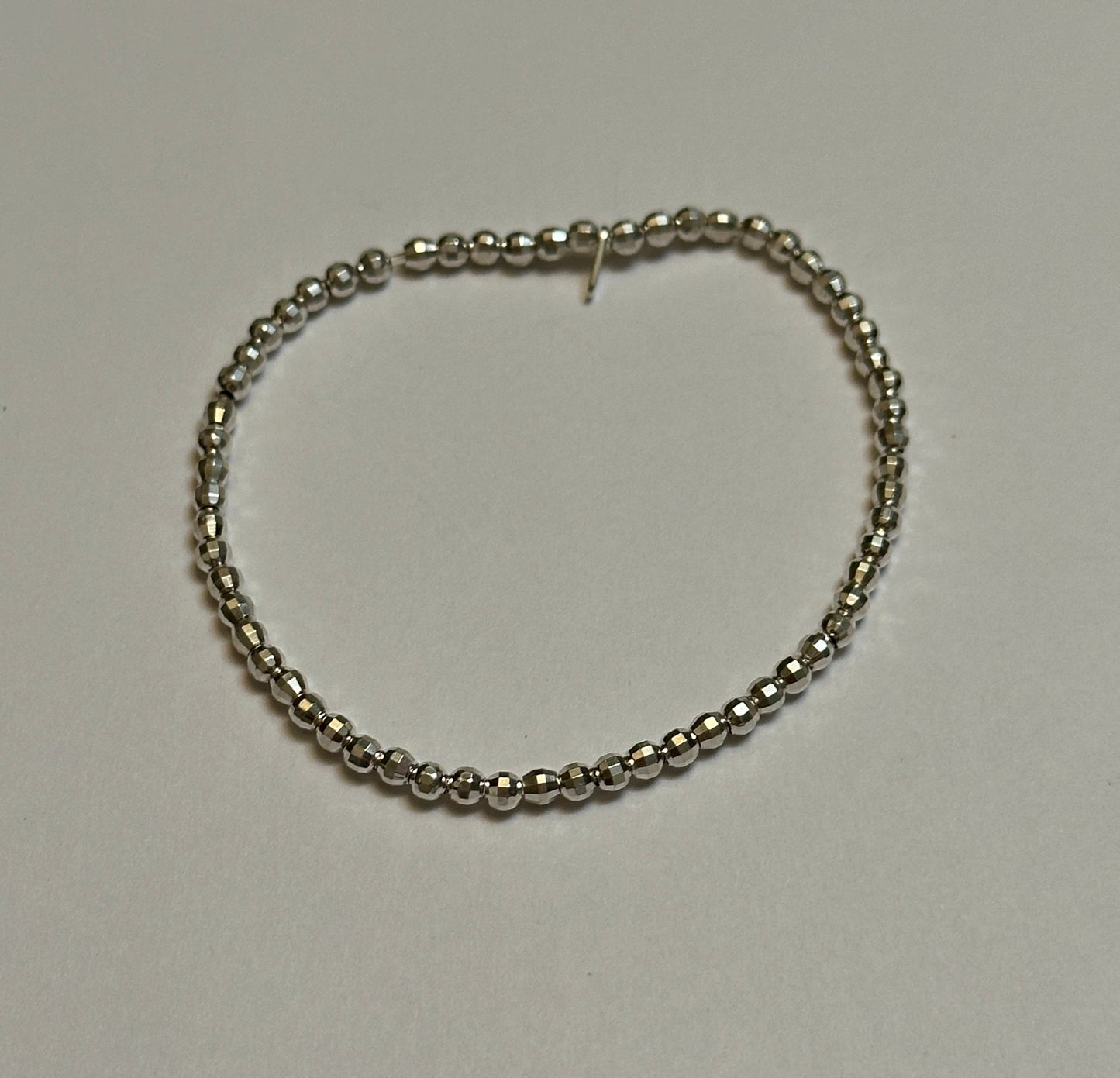 Faceted Beaded Stretch Bracelet