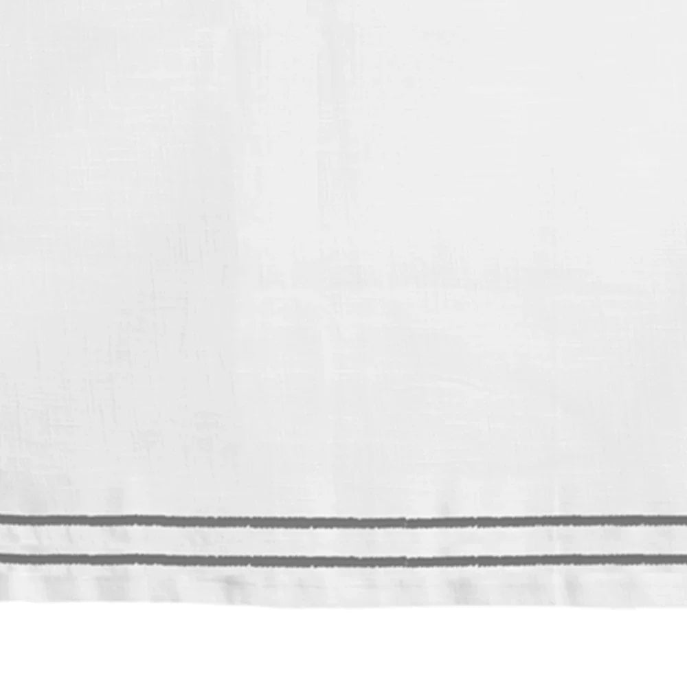 Embroidered Tablecloth - Grey