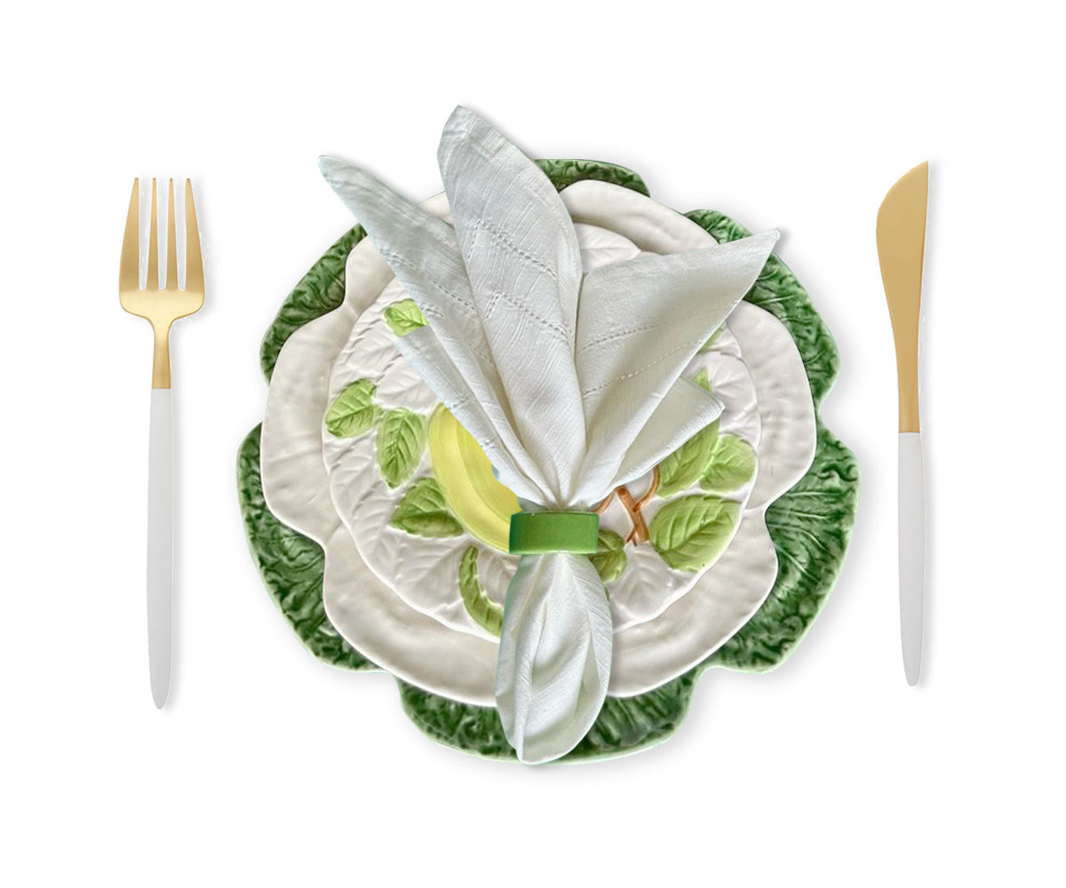 Ivory Double Hemstitch Napkins