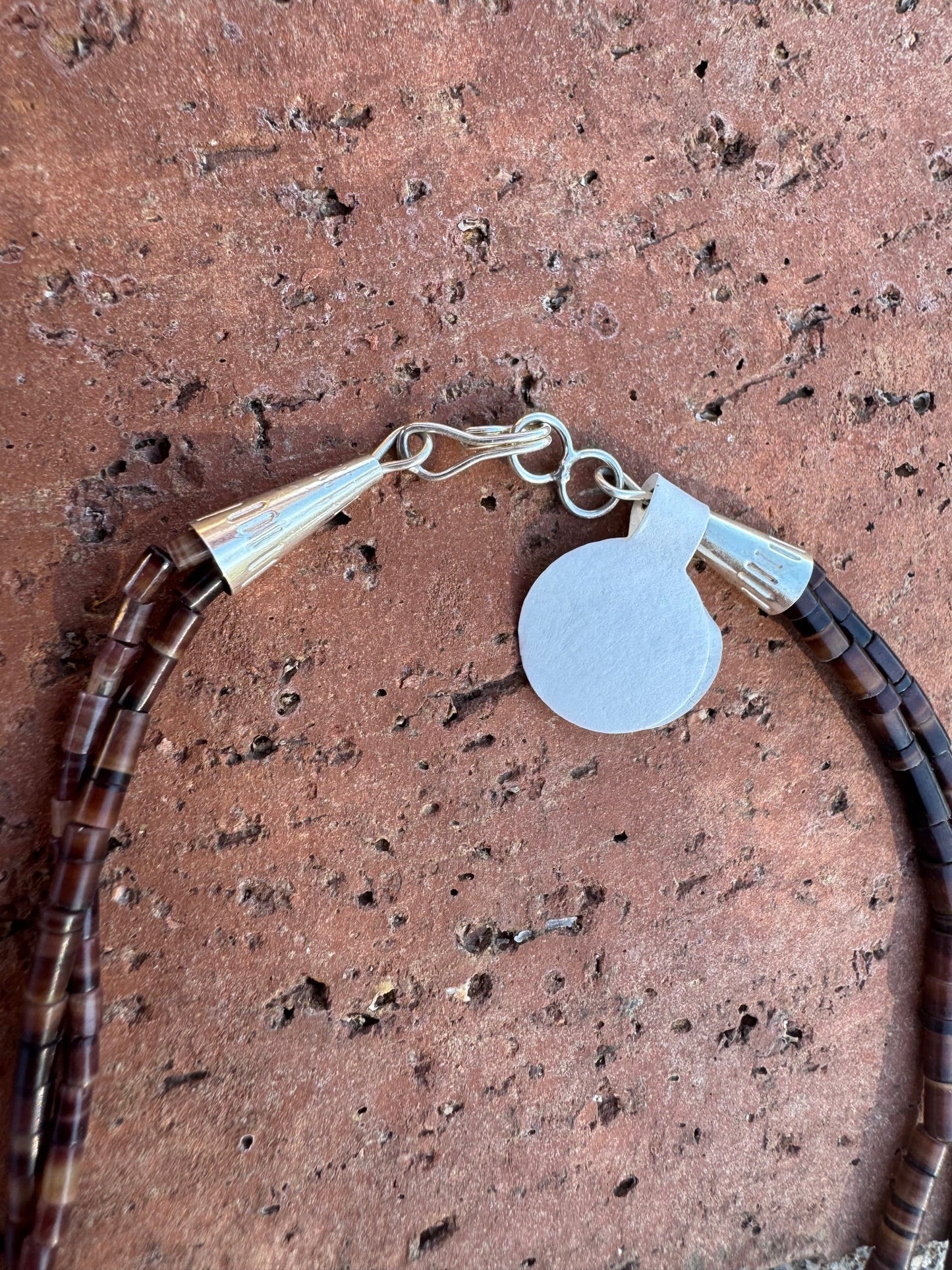Handcrafted Sterling Silver & Beaded Fetish 2 strand Necklace 30"