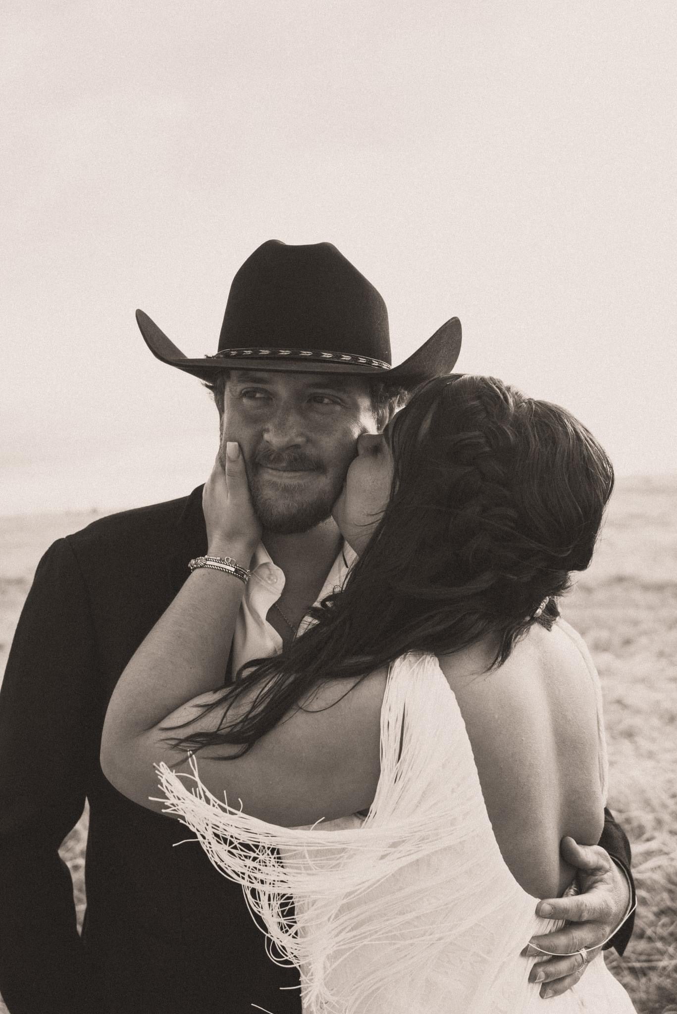 The Dolly Gown-Custom Western Wedding Dress with Fringe