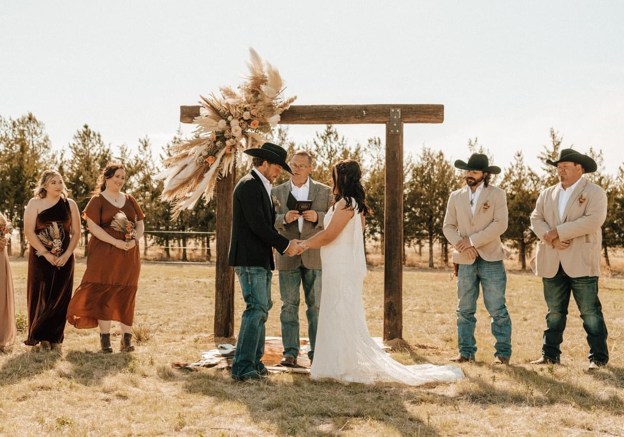 The Dolly Gown-Custom Western Wedding Dress with Fringe