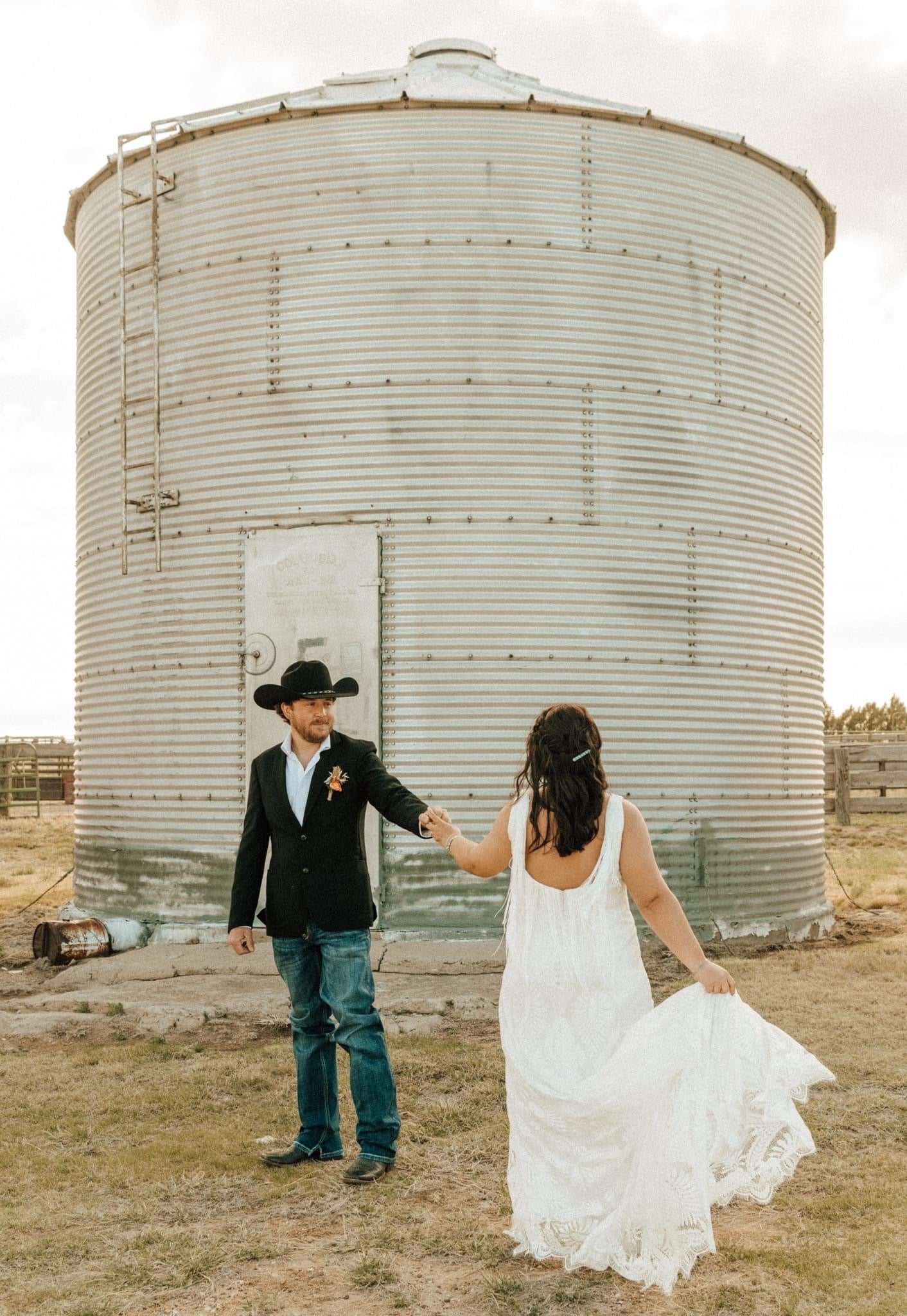 The Dolly Gown-Custom Western Wedding Dress with Fringe
