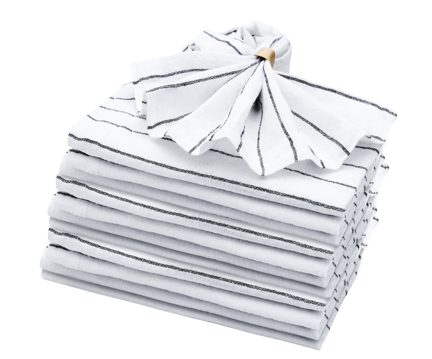 Linen Napkins - Grid Napkins Set of 4 & 8