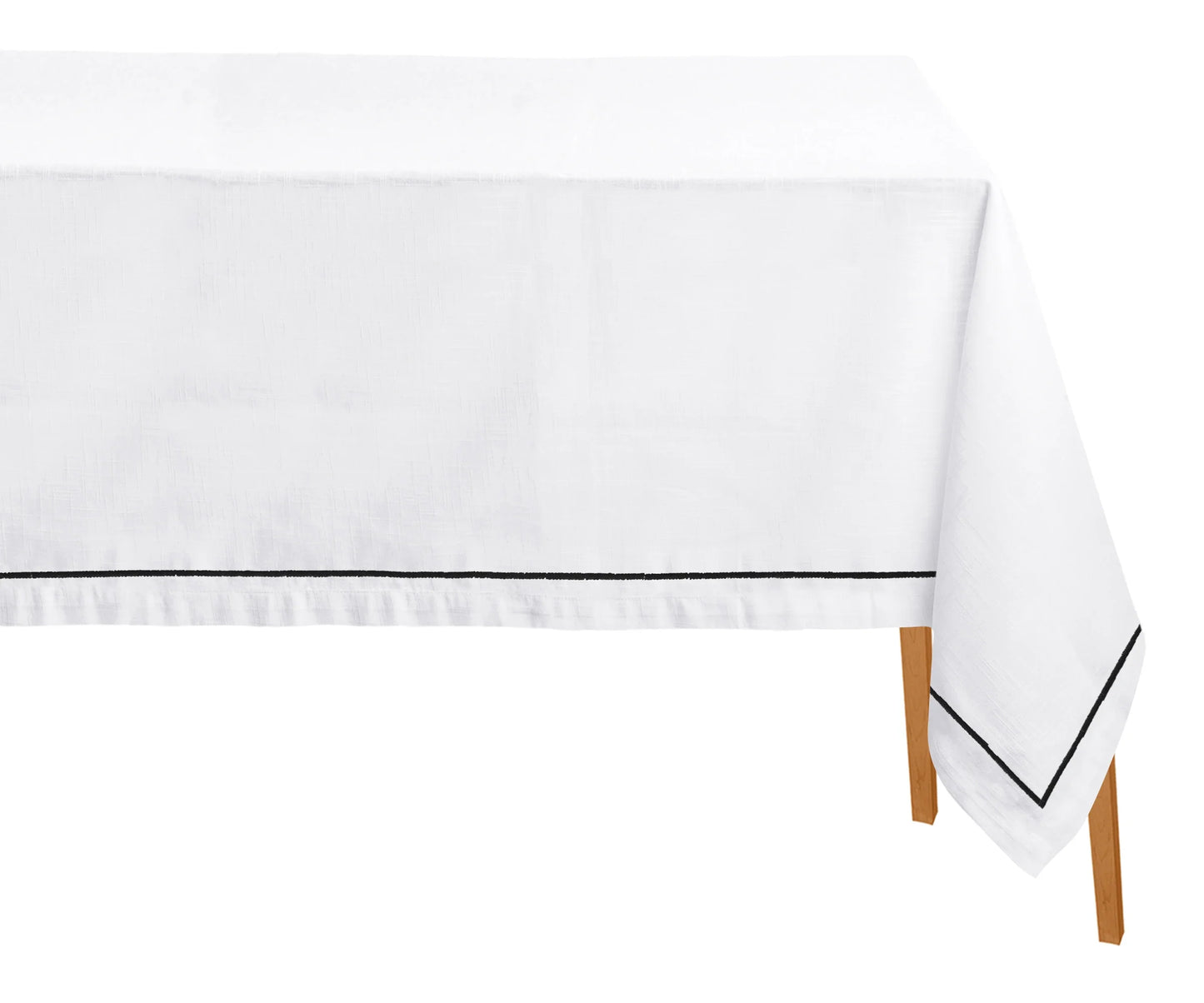 Embroidered Cloth Tablecloth - Black