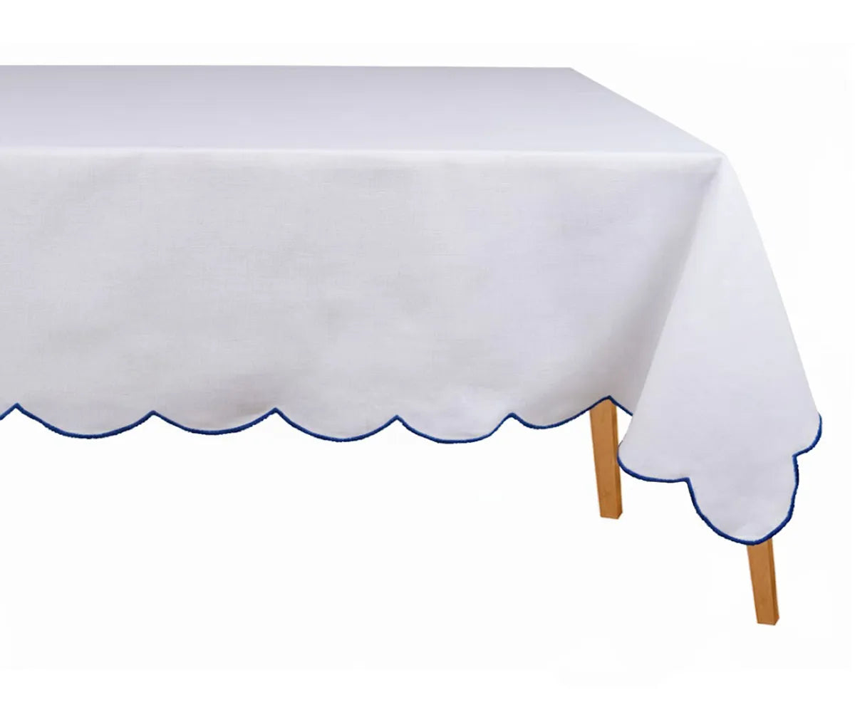 Embroidery Tablecloth - Navy Blue