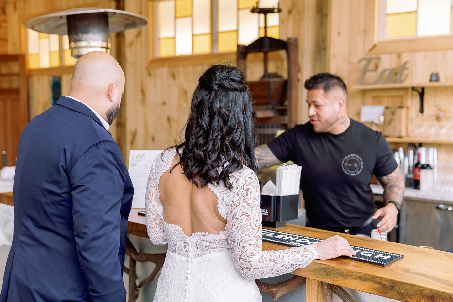 The Cheyenne-Custom Fitted Long Sleeve Lace Wedding Dress