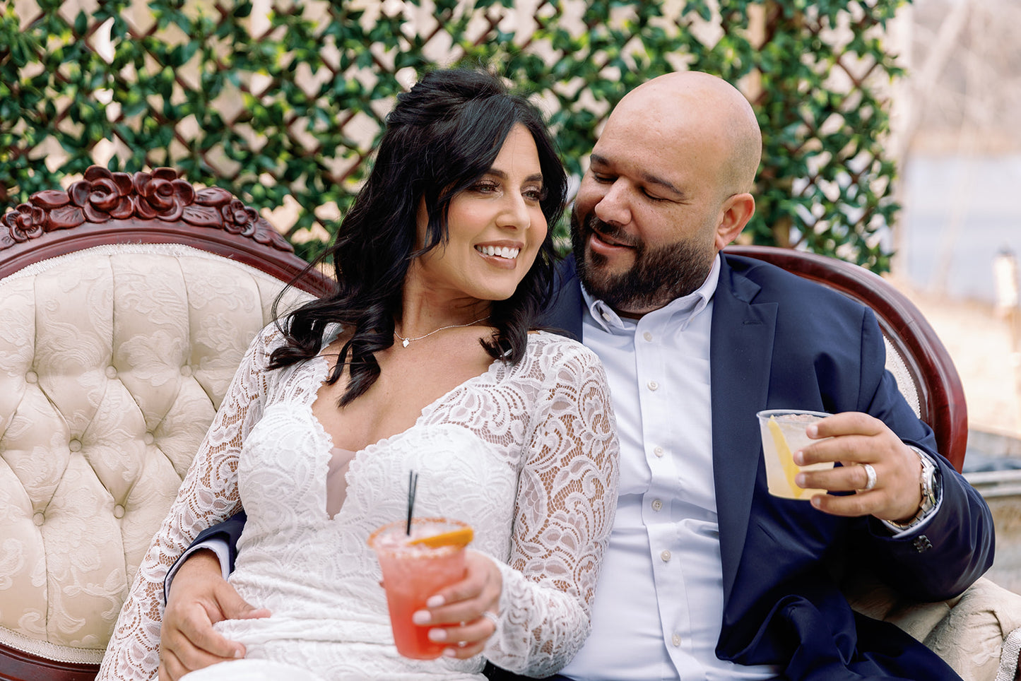 The Cheyenne-Custom Fitted Long Sleeve Lace Wedding Dress