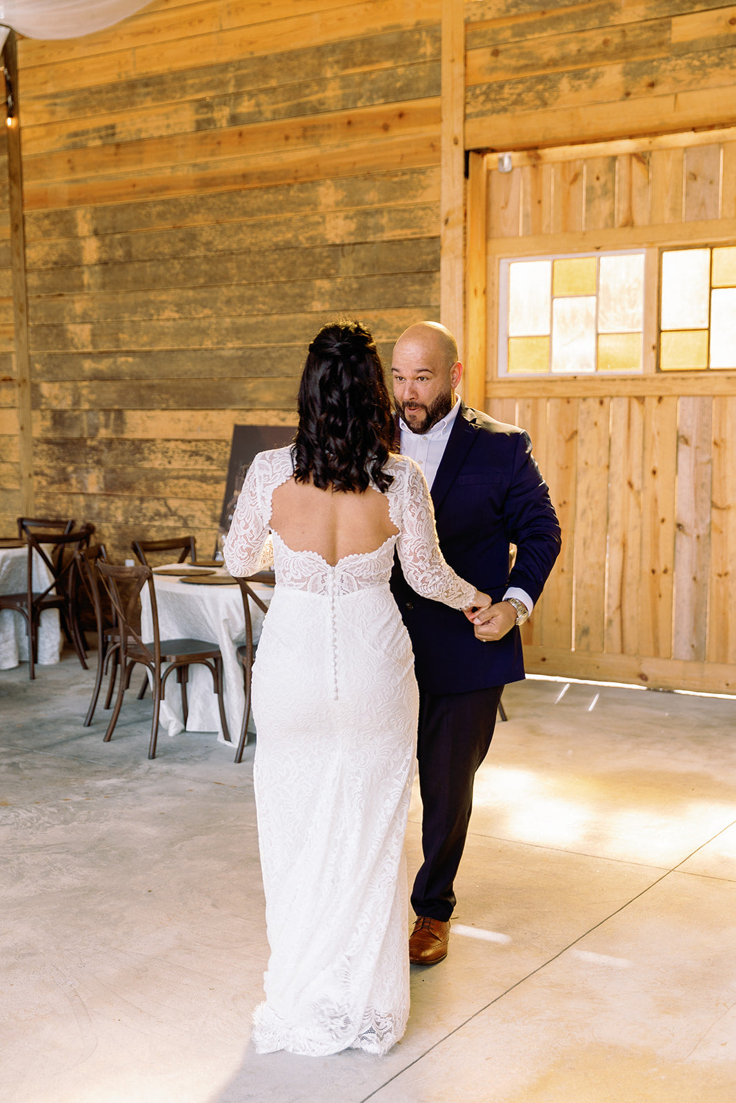 The Cheyenne-Custom Fitted Long Sleeve Lace Wedding Dress