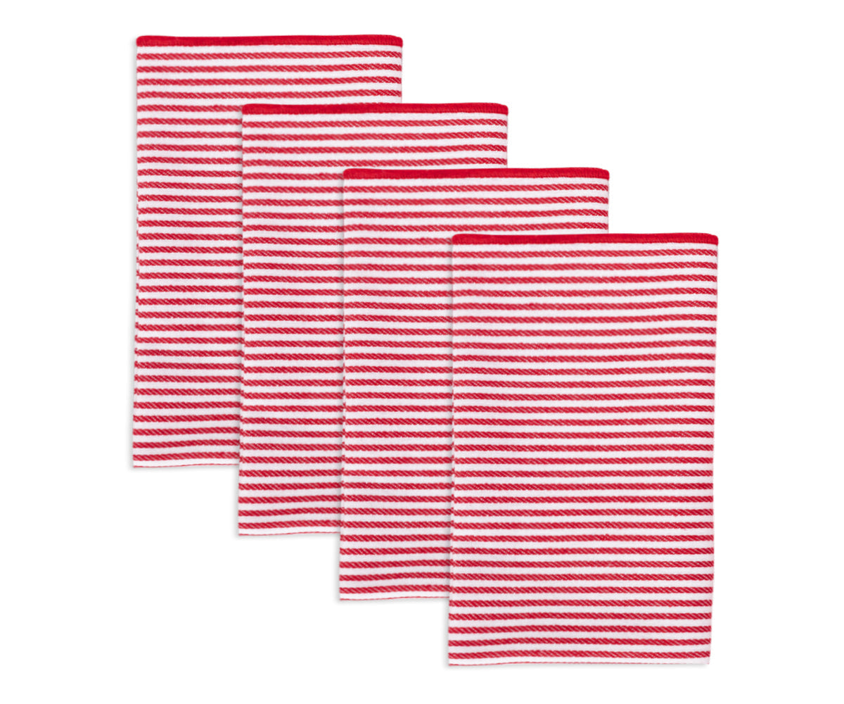 Red Dinner Napkins Set of 4