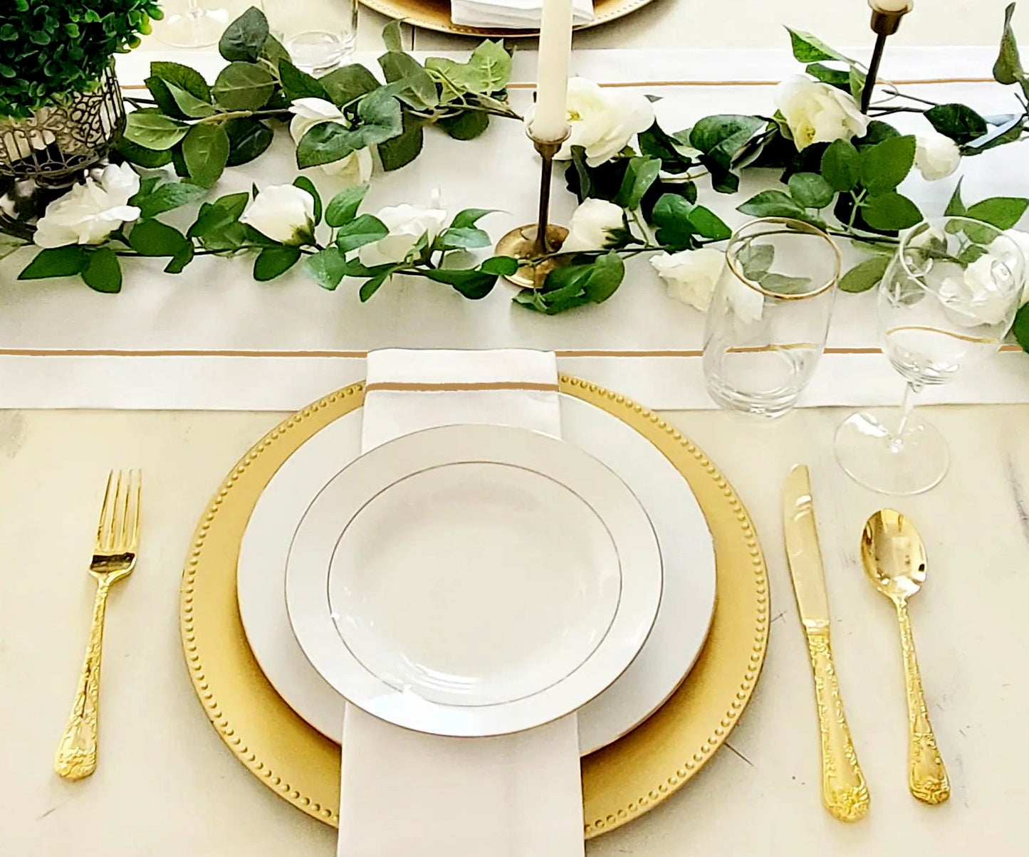 Cotton Table Runners - Embroidery Table Runner