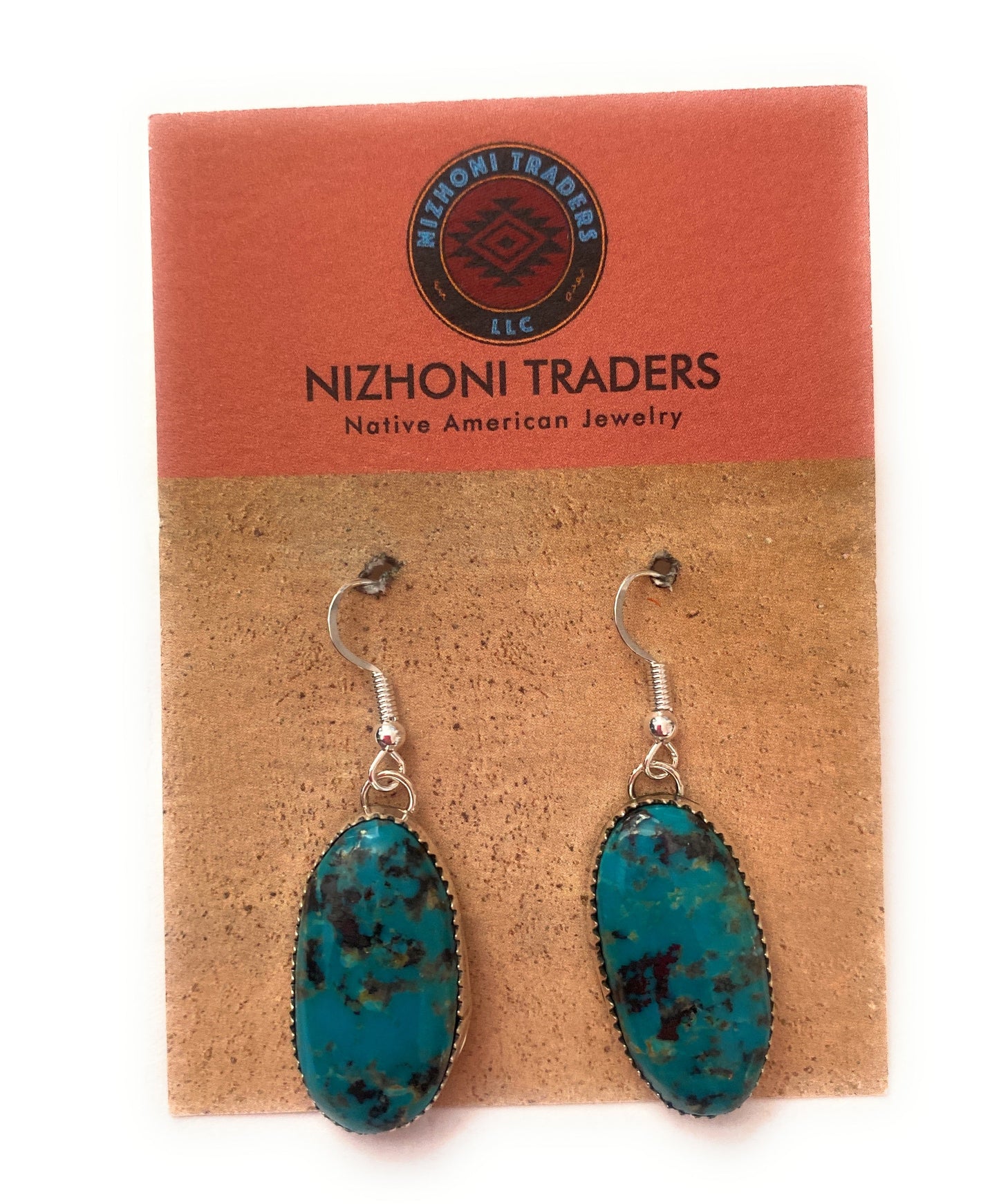 Handcrafted Turquoise & Sterling Silver Dangle Earrings