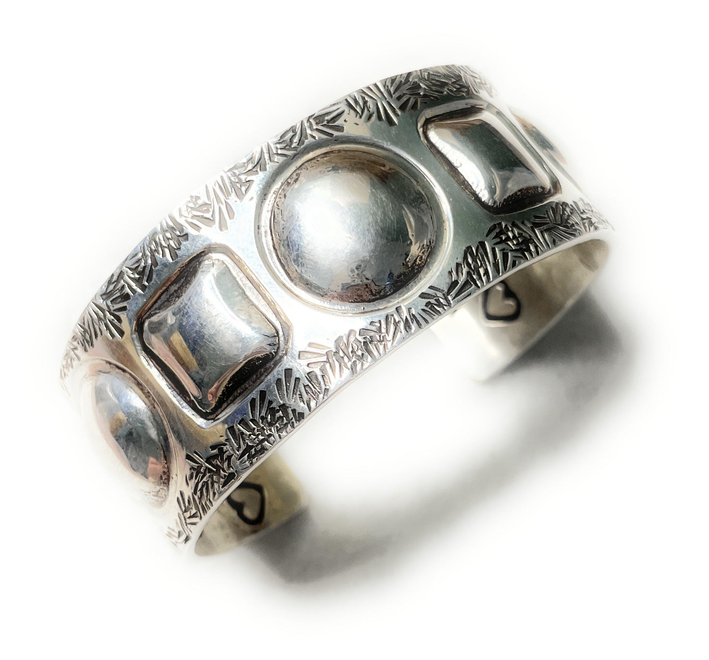 Navajo Sterling Silver Cuff Bracelet By Cody Willie Signed & Stamped