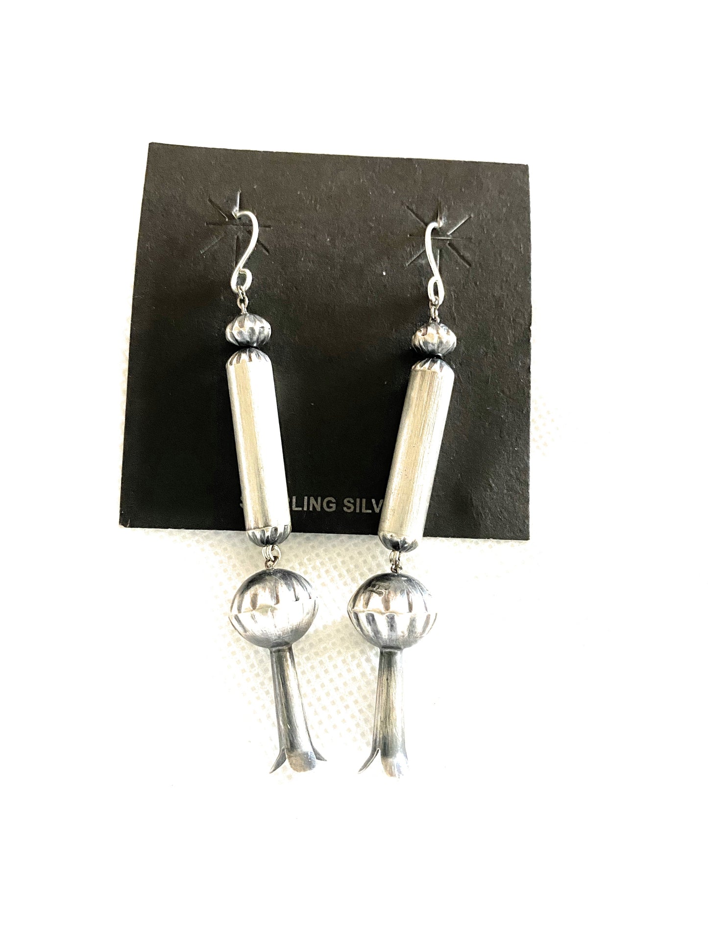 Handmade Sterling Silver Blossom Dangles