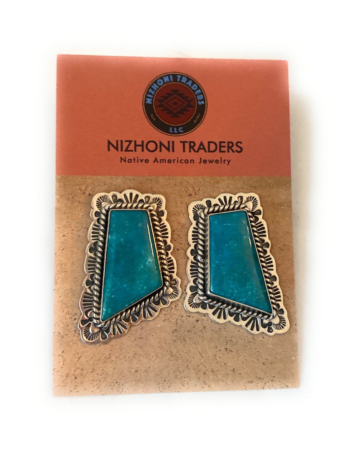 Handcrafted Sterling Silver & Turquoise Post Earrings