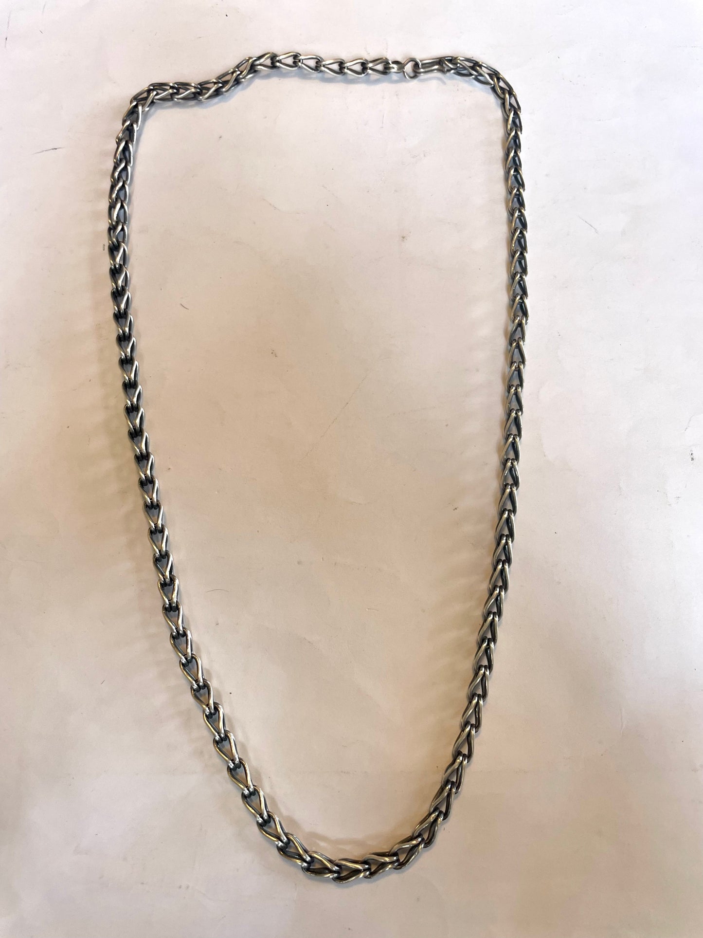 Handmade Handcrafted Sterling Silver Necklace 24 inch