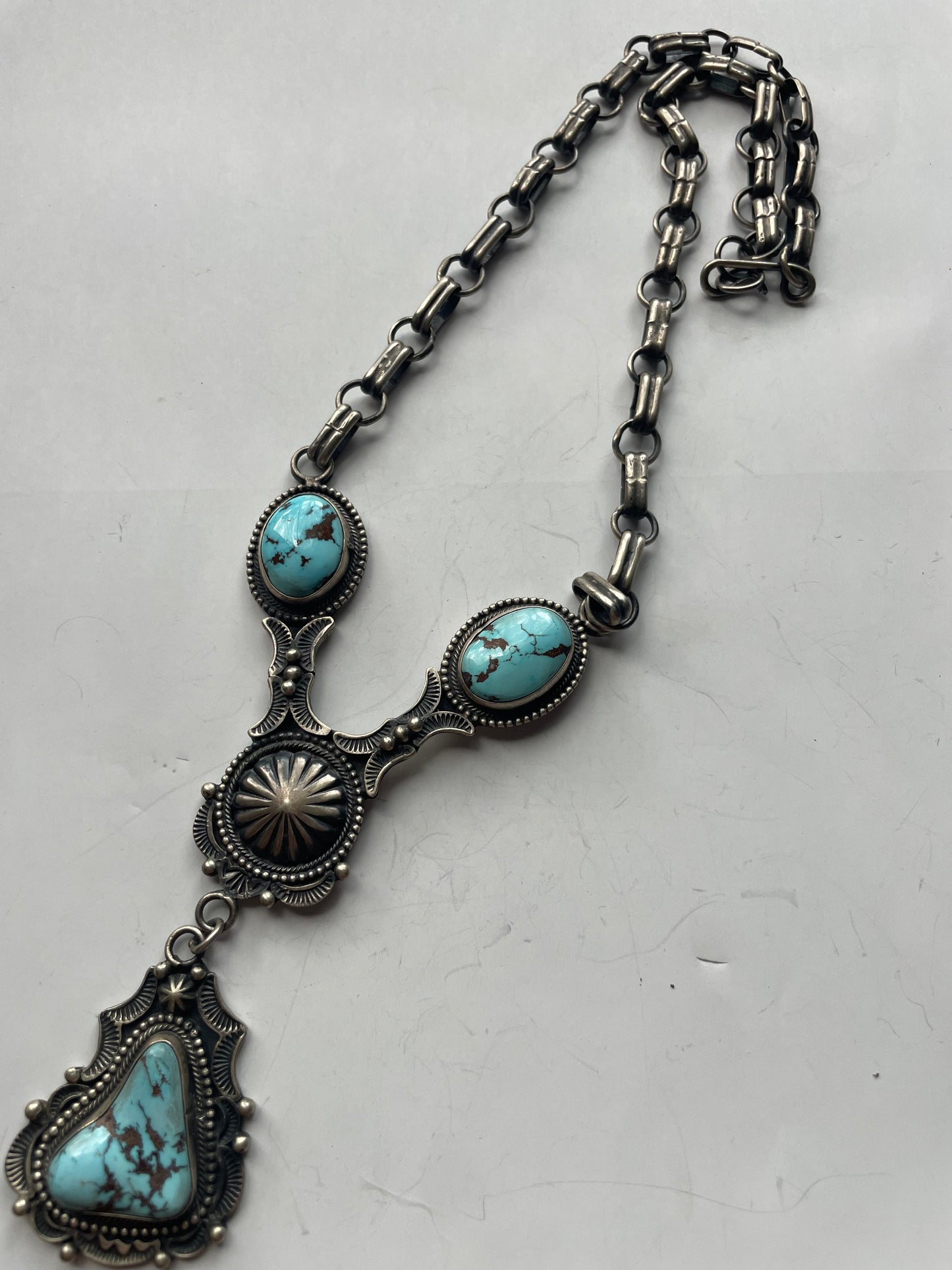 Handcrafted Sterling Silver Godber Burnham Necklace Signed B Johnson
