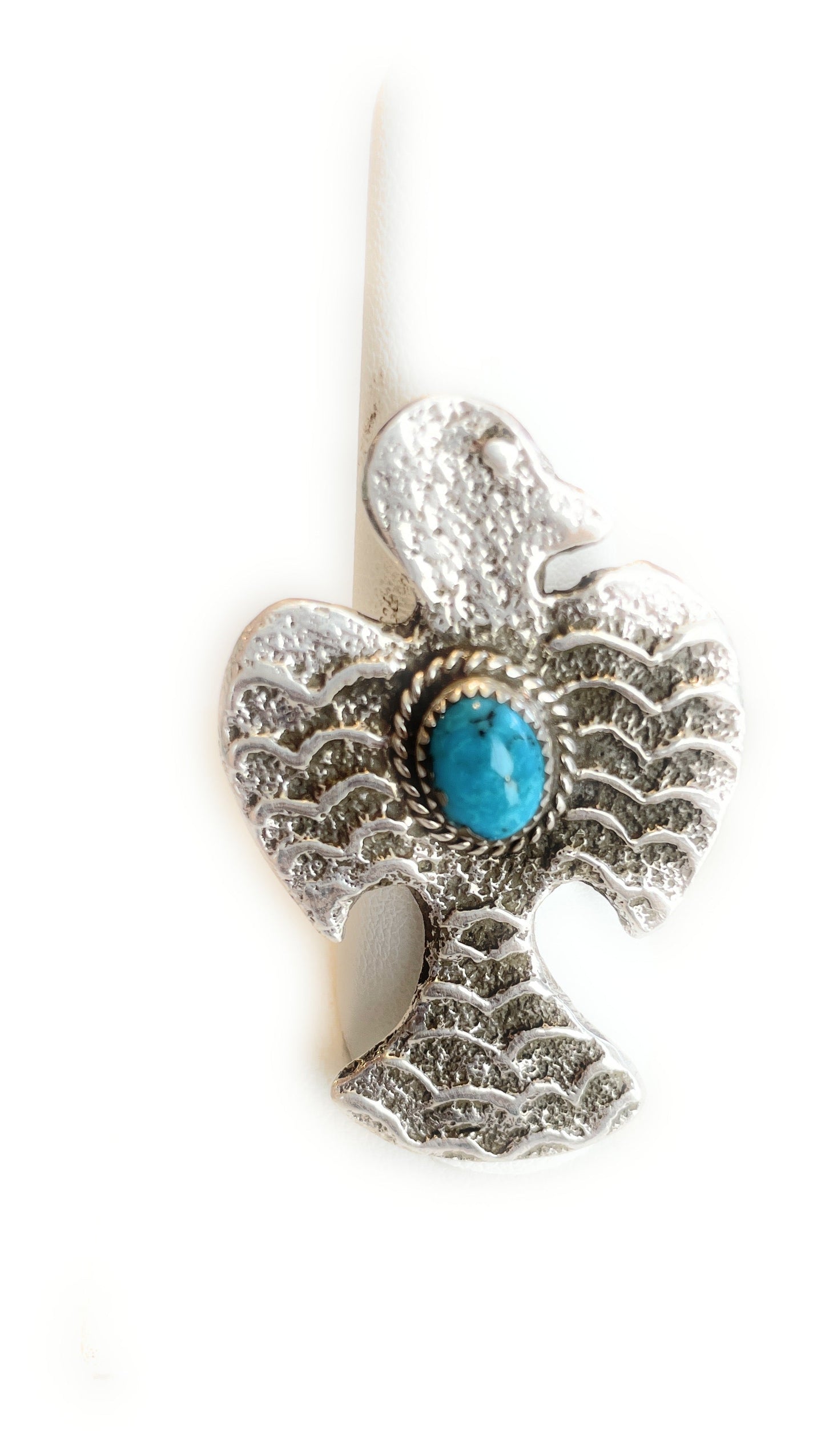 Handcrafted Turquoise & Sterling Silver Adjustable Ring