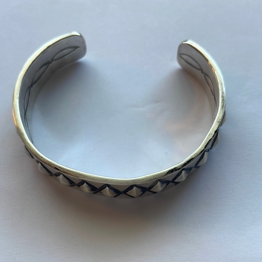 “The Blake” Amazing Handcrafted Sterling Silver Cuff Bracelet Signed