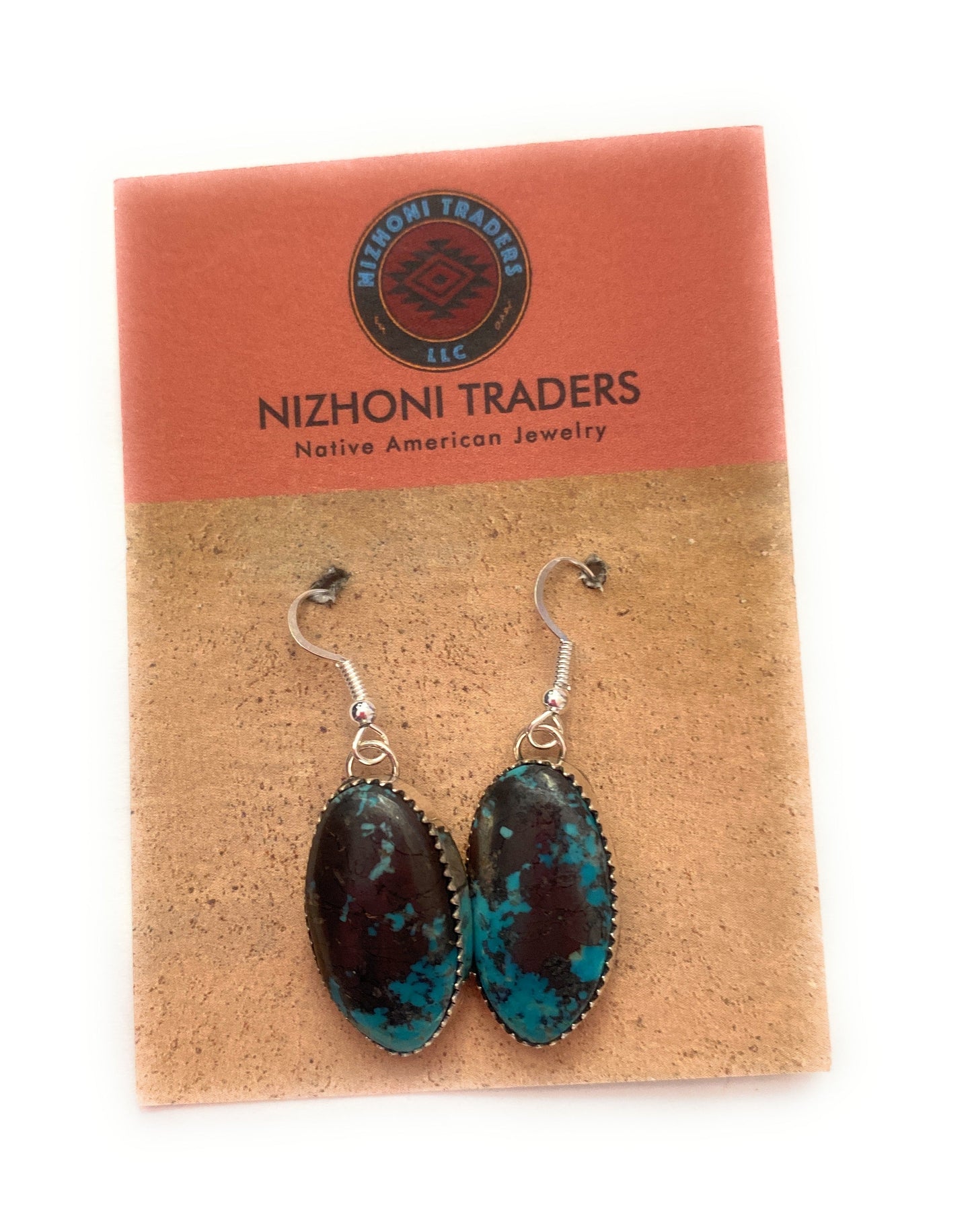 Handcrafted Turquoise & Sterling Silver Dangle Earrings