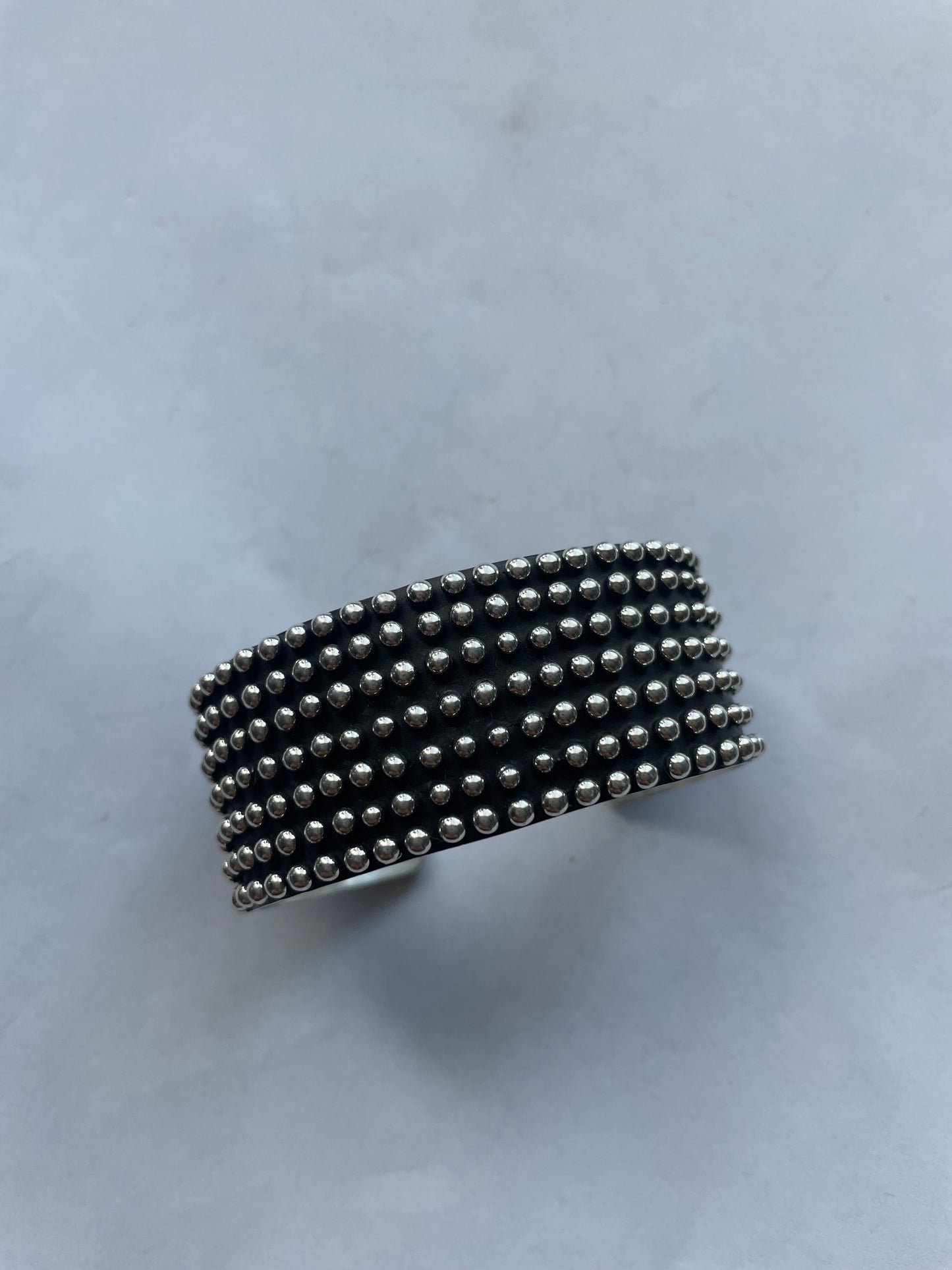 Handcrafted Sterling Silver Bracelet Cuff Signed Diane Wylie