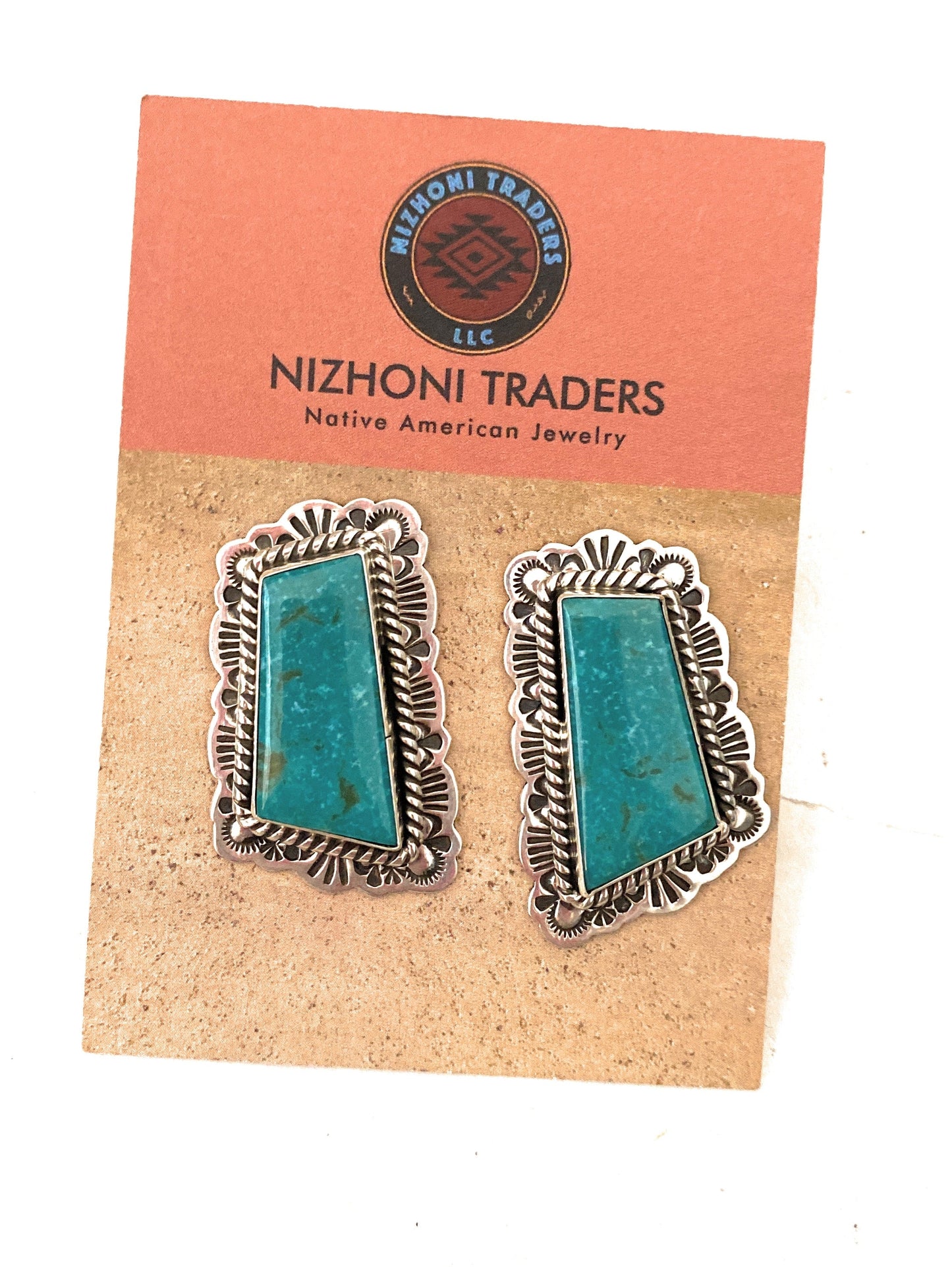 Handcrafted Sterling Silver & Turquoise Post Earrings