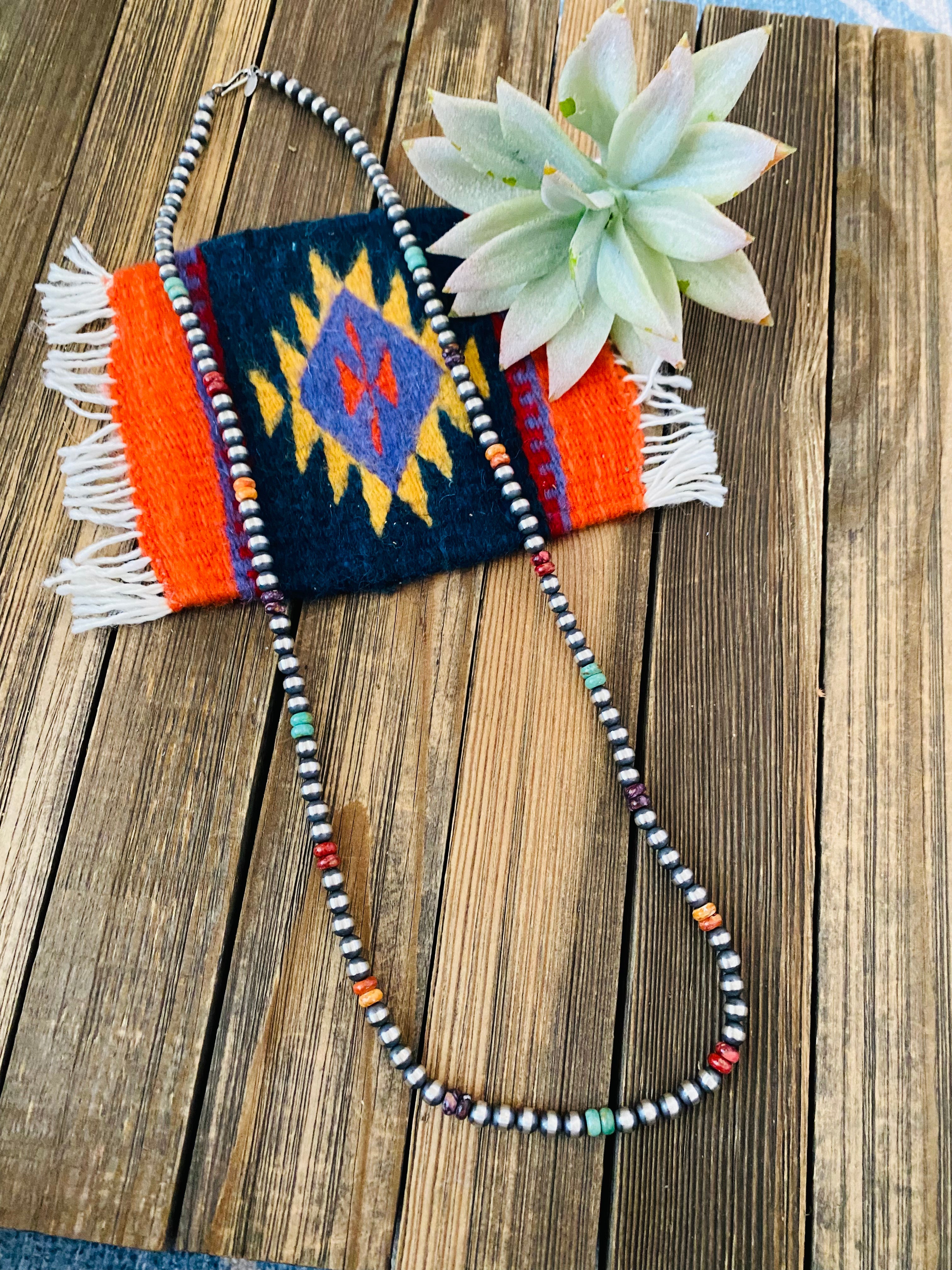 アクセサリー indian jewelry navajo necklace 1930's Vintage Navajo Native American Jewelry jewelry Hogan Bead