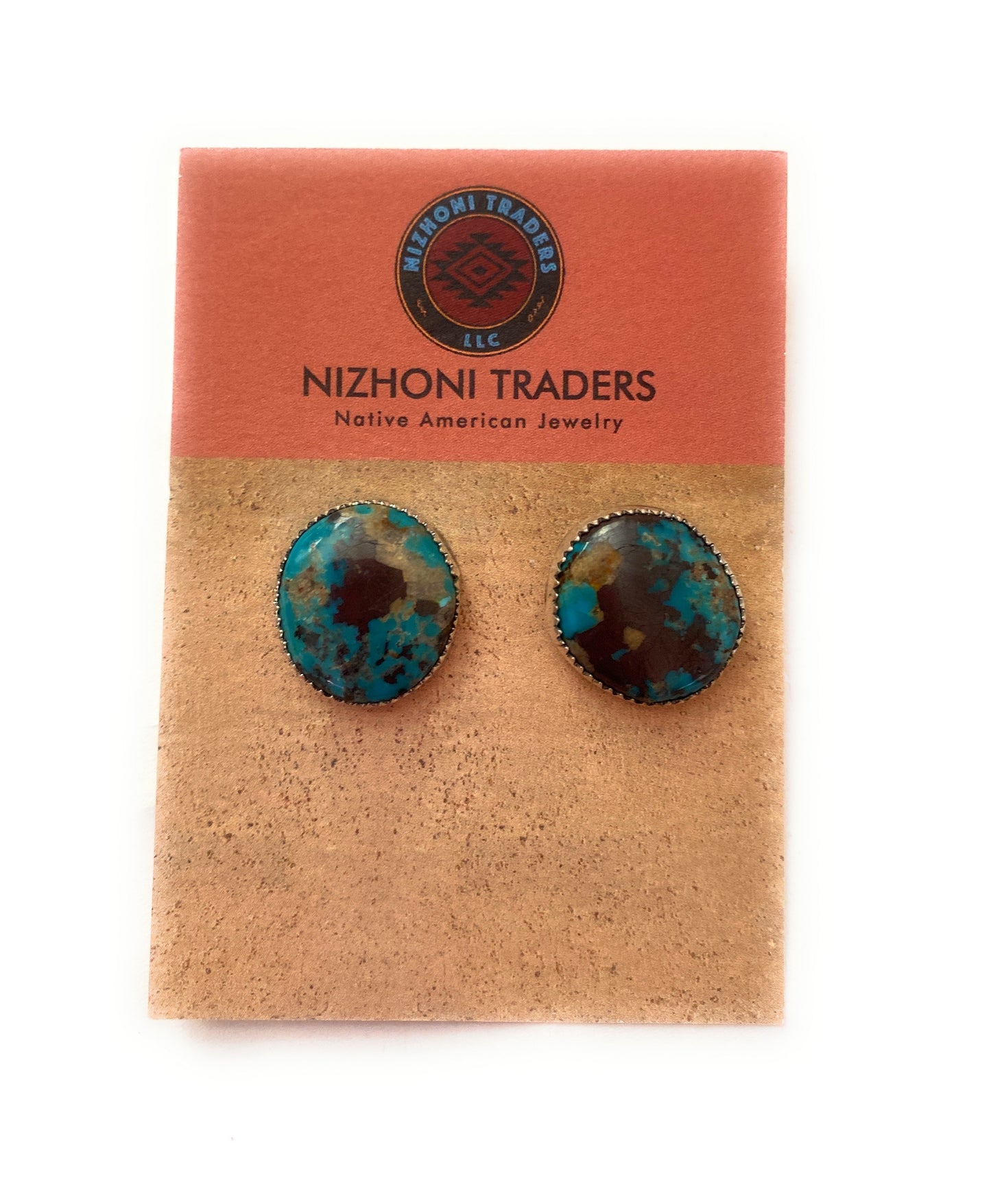Handcrafted Turquoise & Sterling Silver Stud Earrings