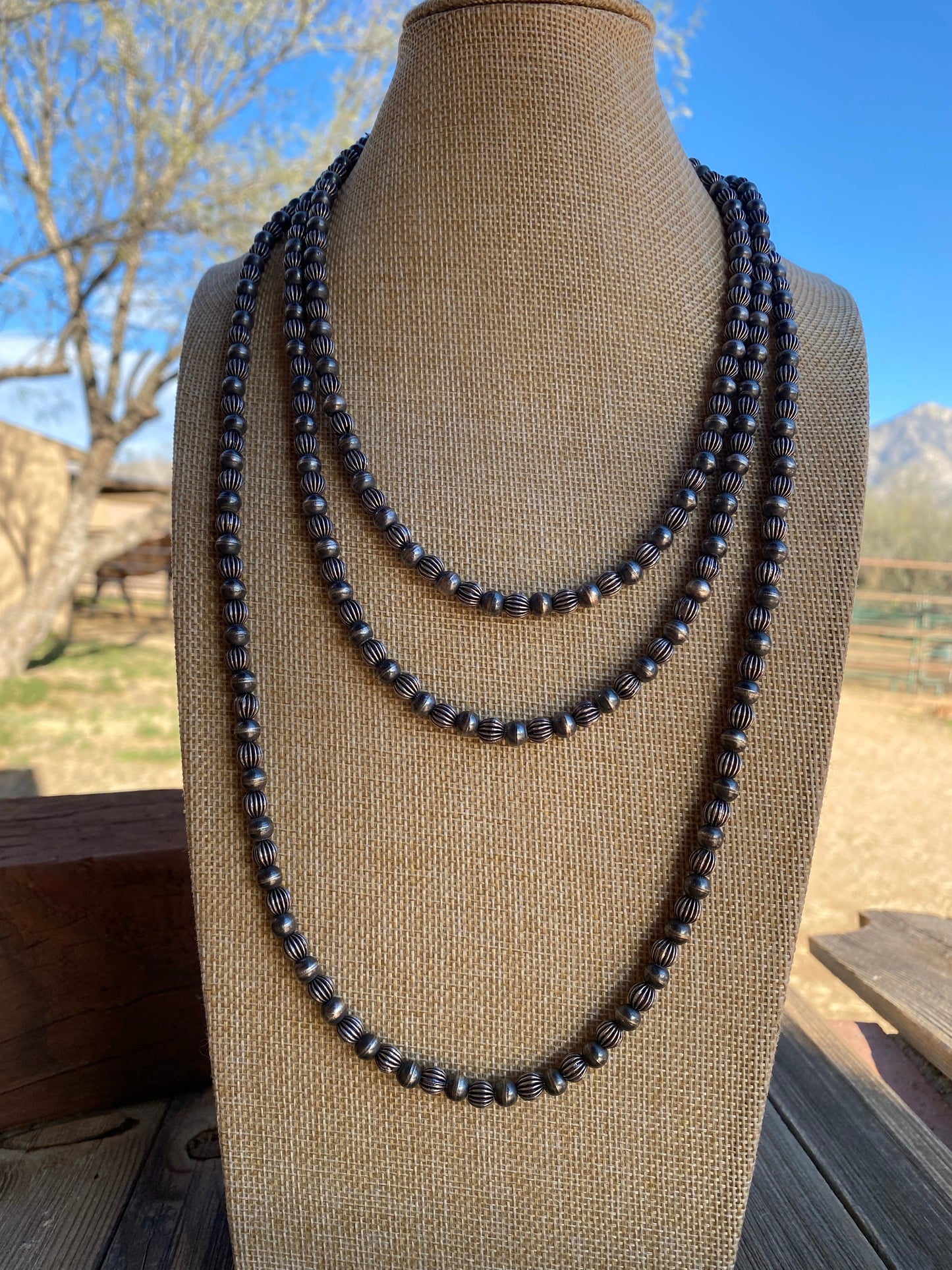 Custom 6mm Handcrafted Pearl Style 70 inch beads