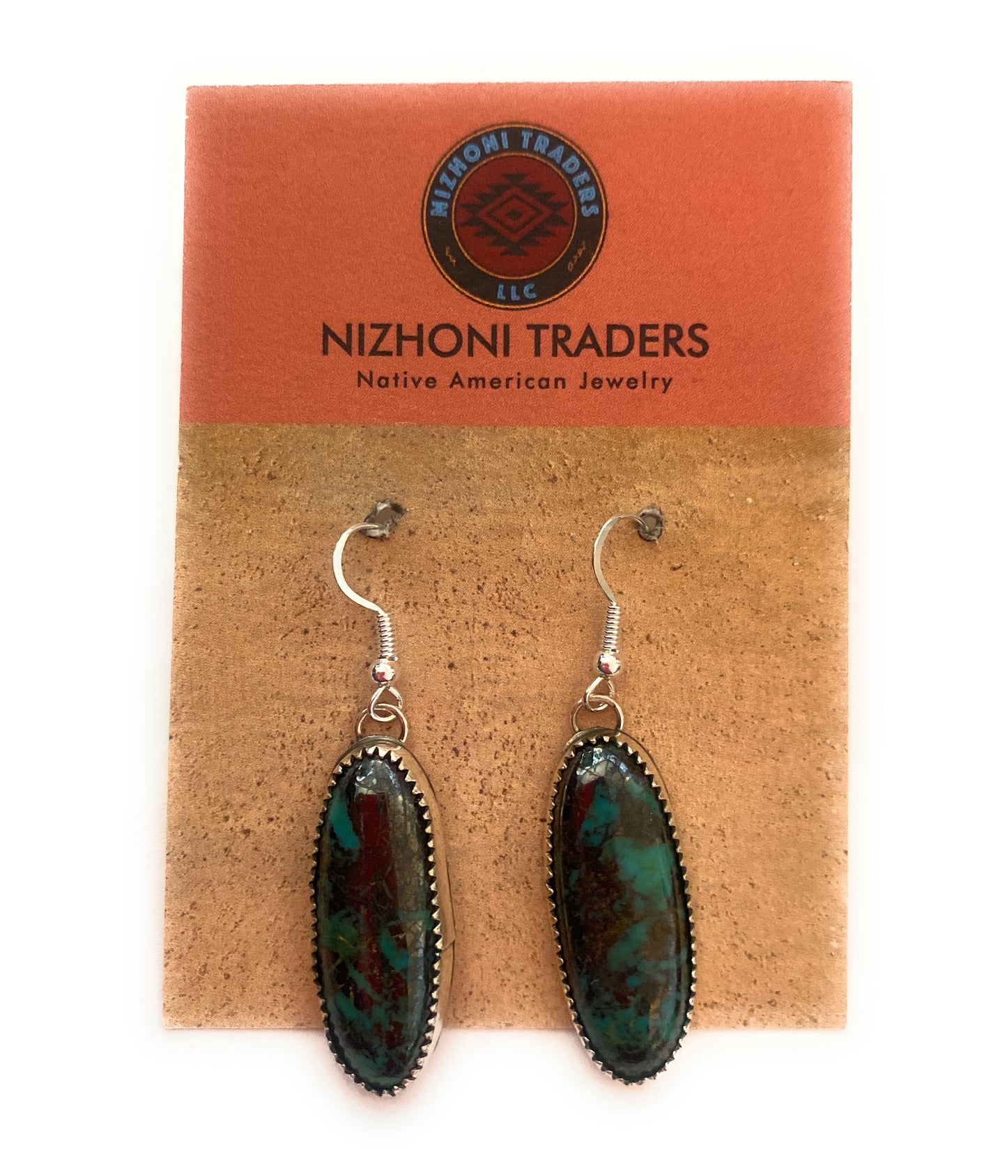 Handcrafted Turquoise & Sterling Silver Dangle Earrings