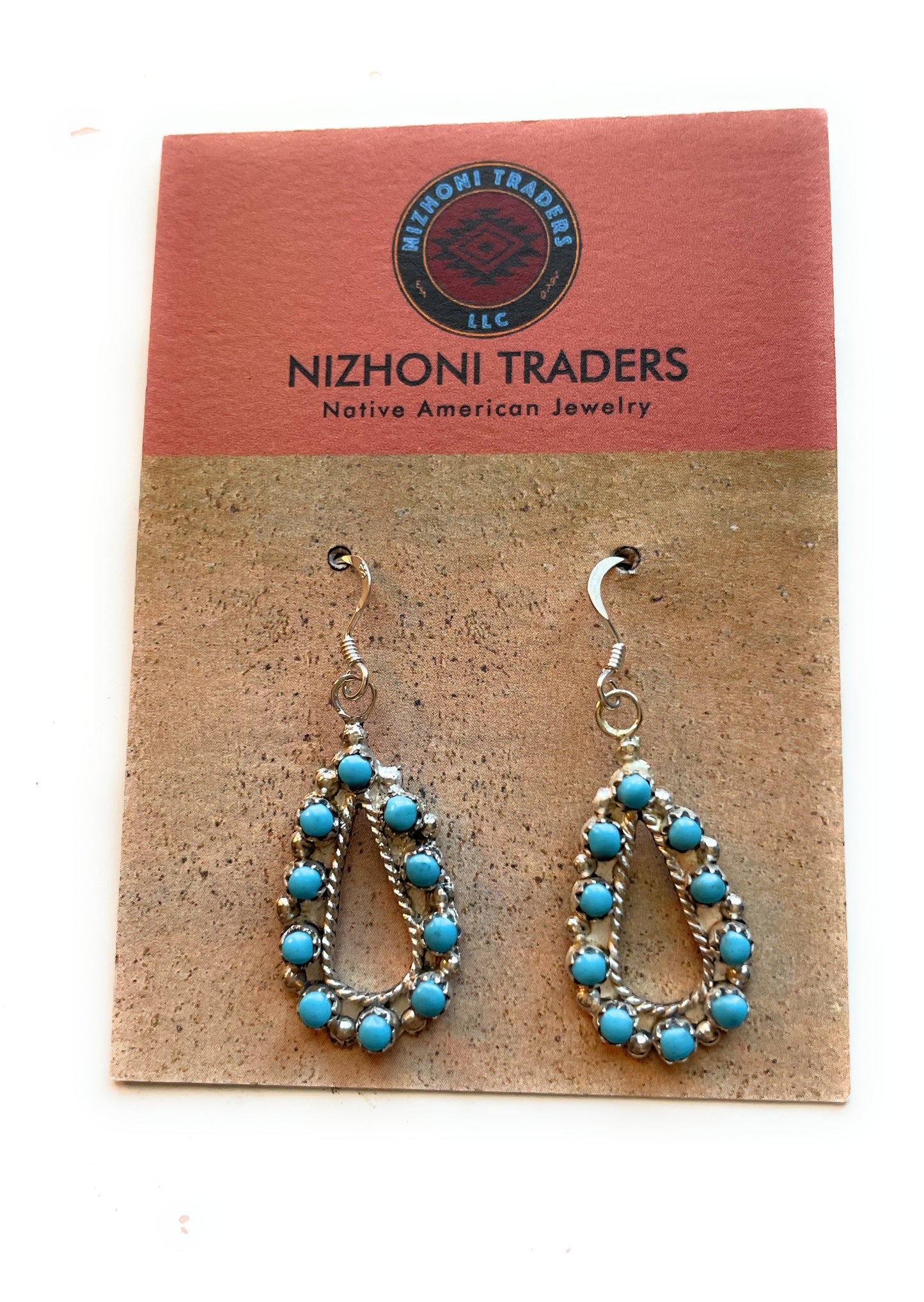 Handcrafted Sterling Silver & Turquoise Dangle Earrings