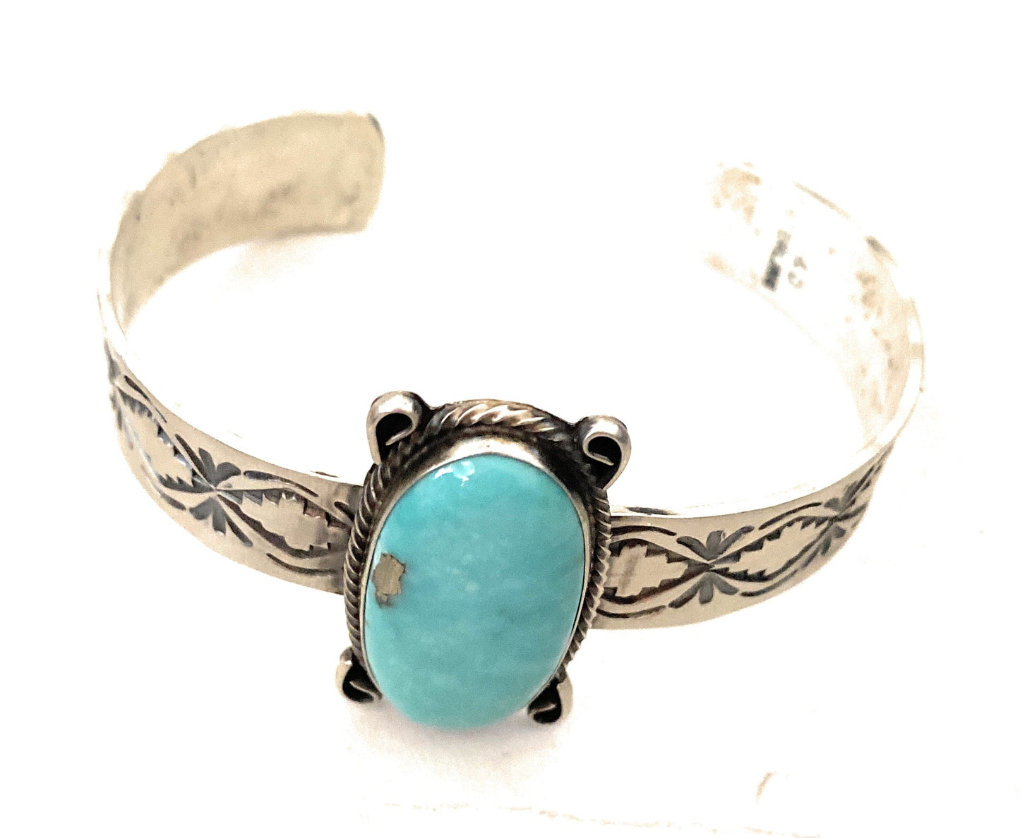 Handcrafted Sterling Silver & Turquoise Cuff Bracelet