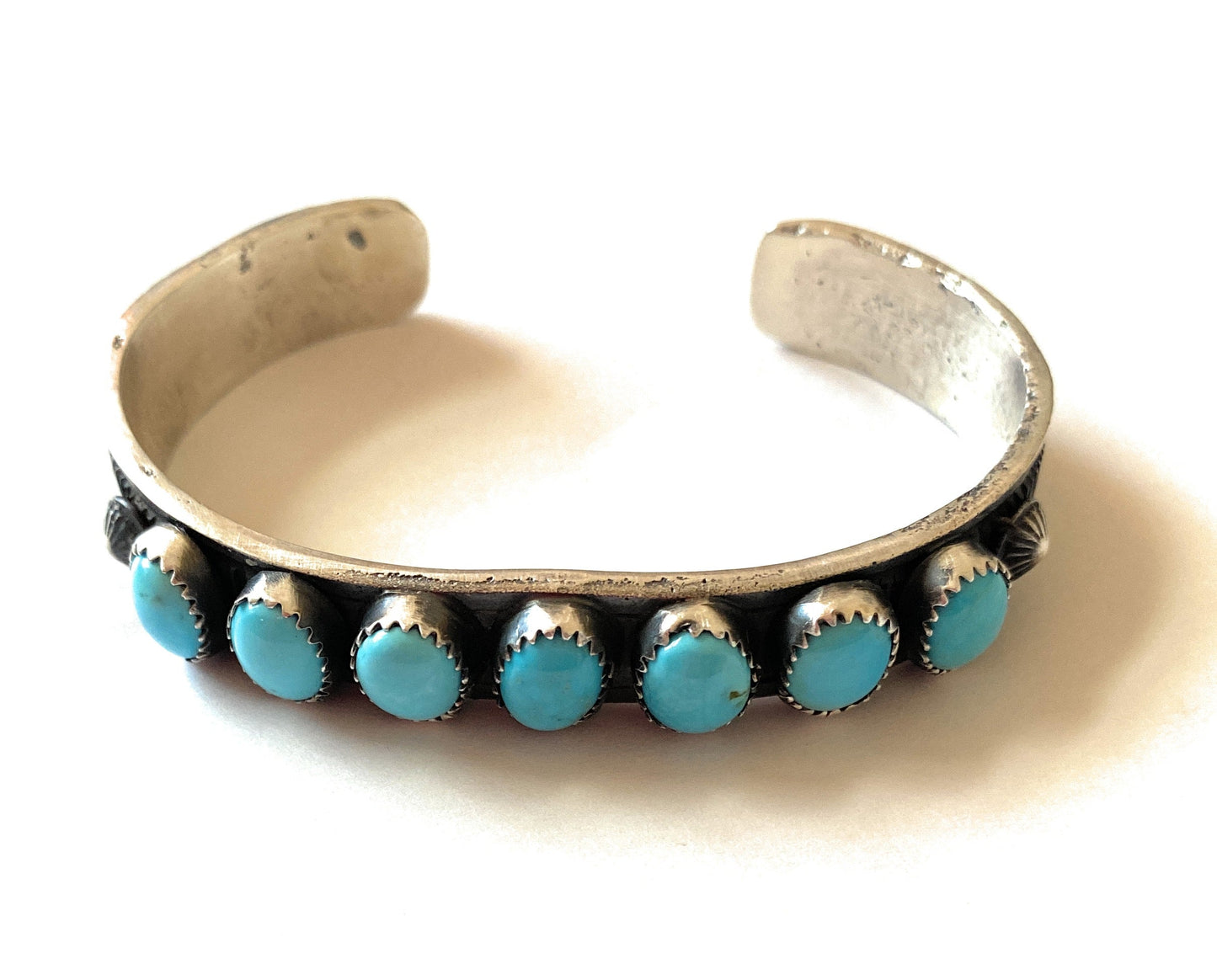 Handcrafted Turquoise & Sterling Silver Cuff Bracelet /