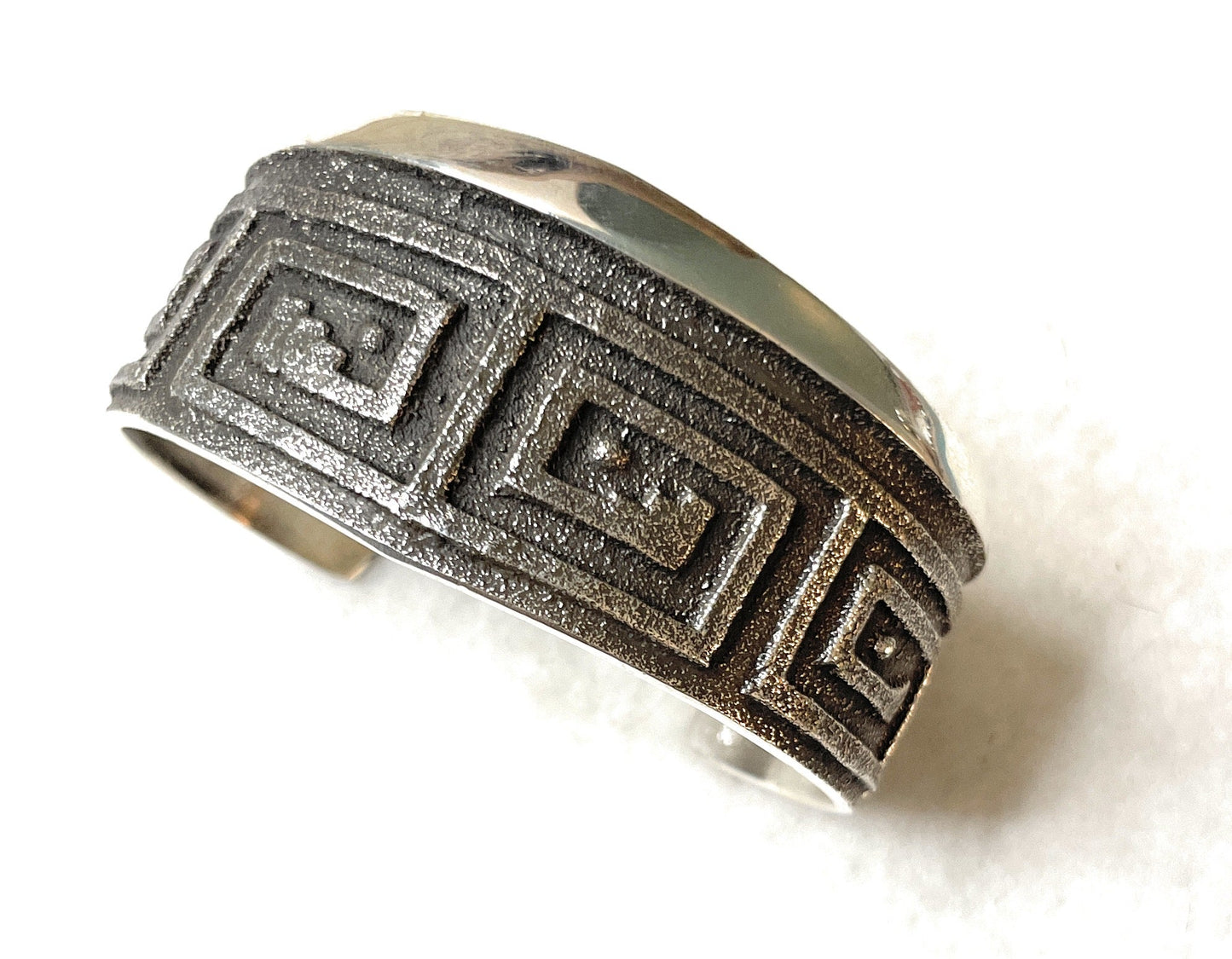 Handcrafted Sterling Silver Bracelet Stamped And Signed