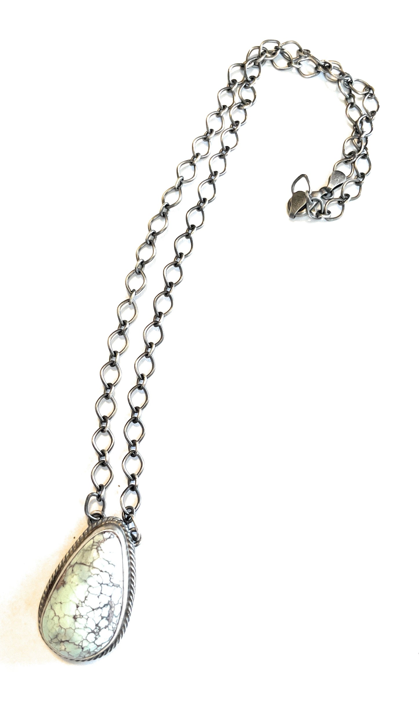 Handcrafted Sterling Silver & Golden Hills Turquoise Necklace