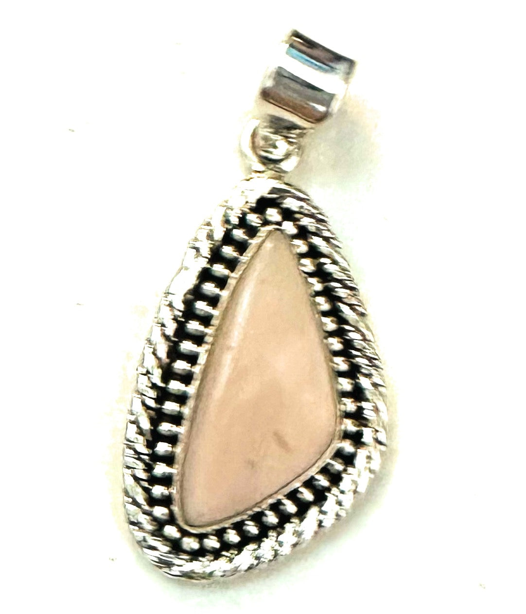 Handmade Sterling Silver & Queen Pink Conch Shell Pendant